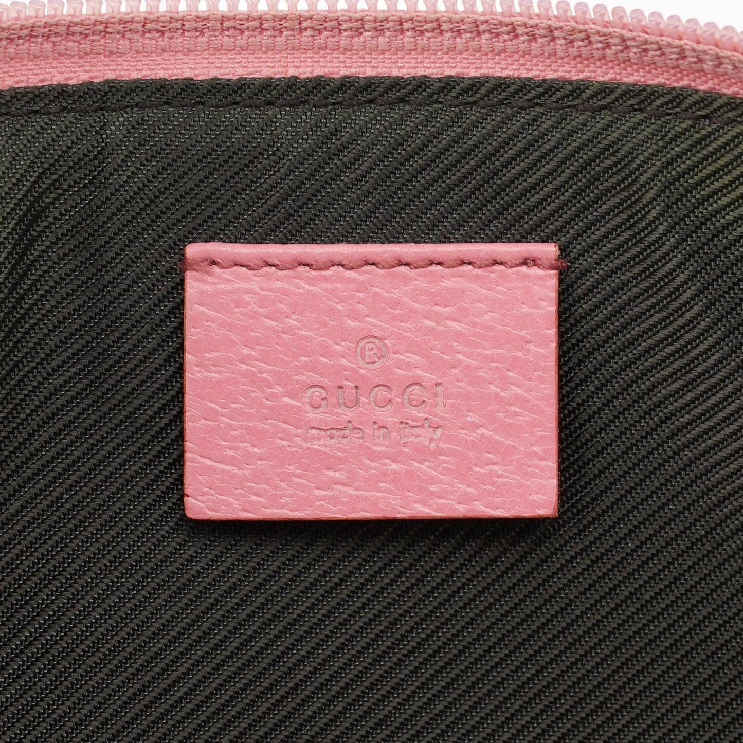 07198 Beige Pink GG Boat Pochette