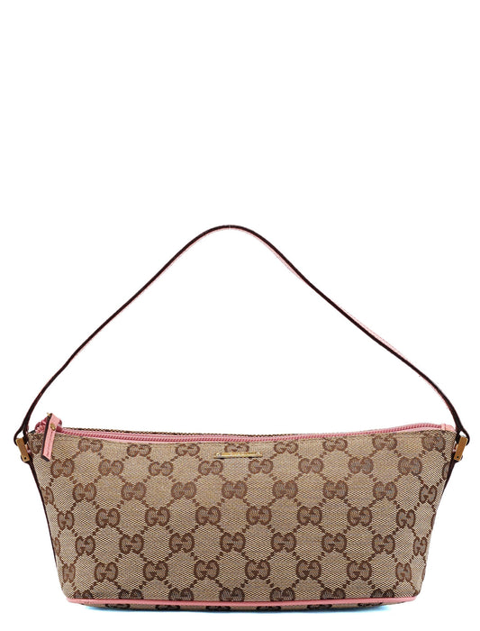 07198 Beige Pink GG Boat Pochette