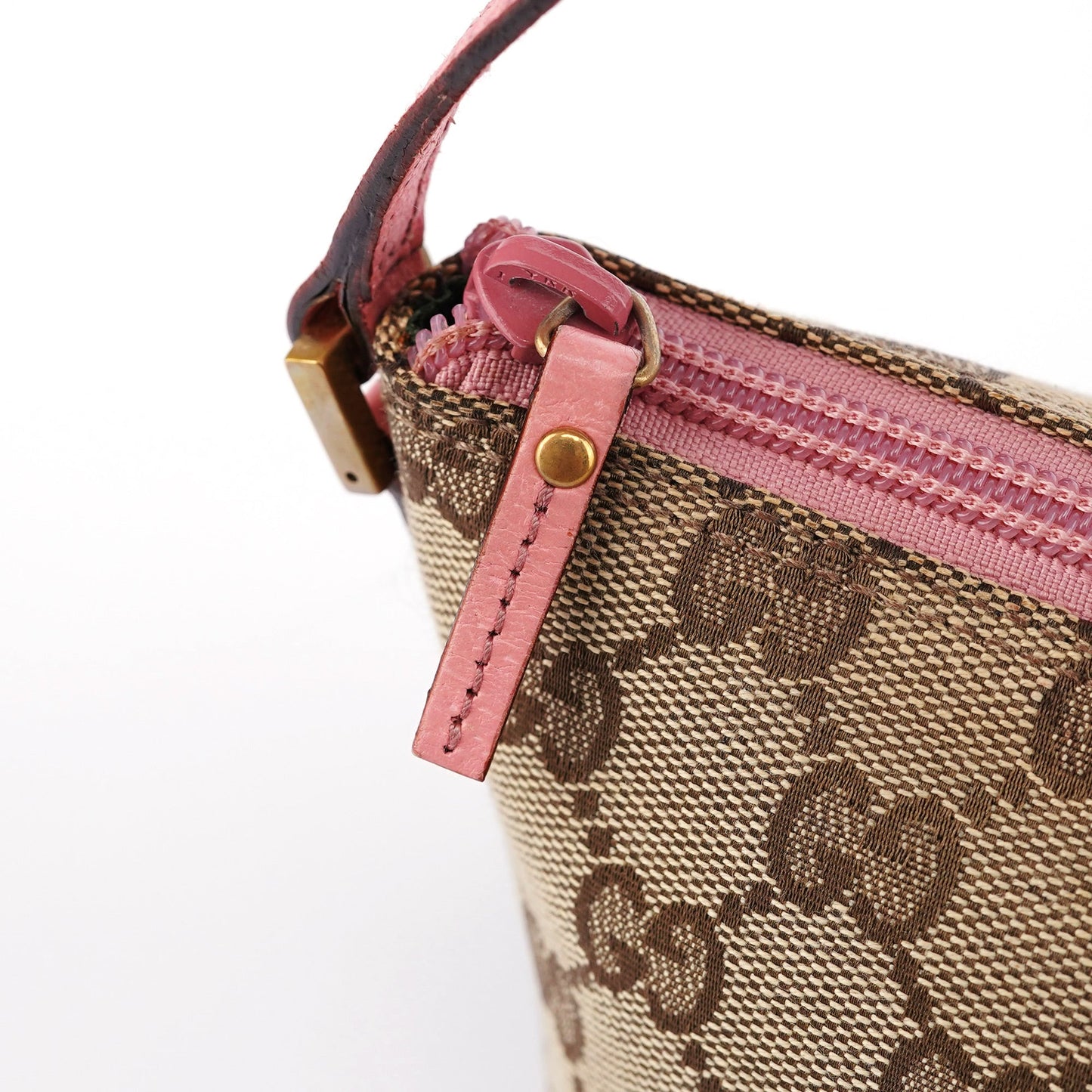 07198 Beige Pink GG Boat Pochette