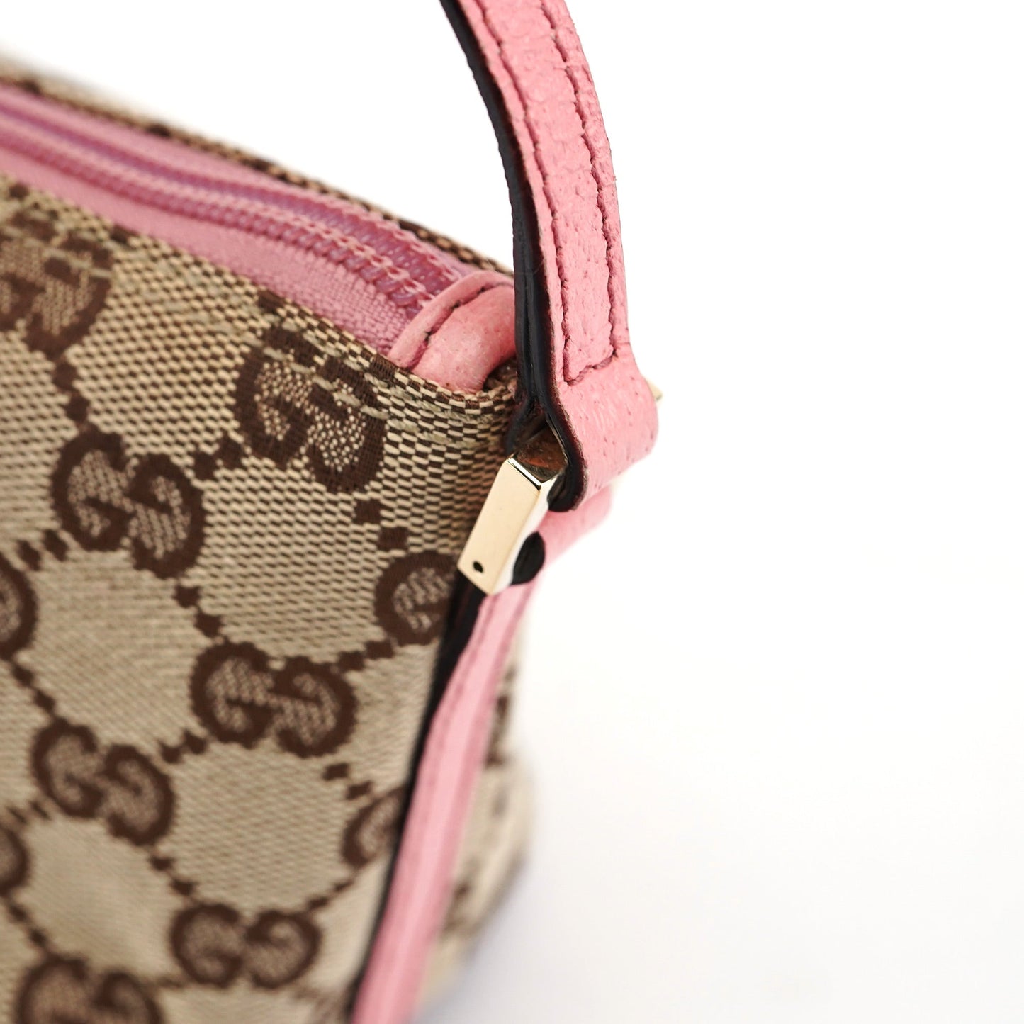 07198 Beige Pink GG Boat Pochette