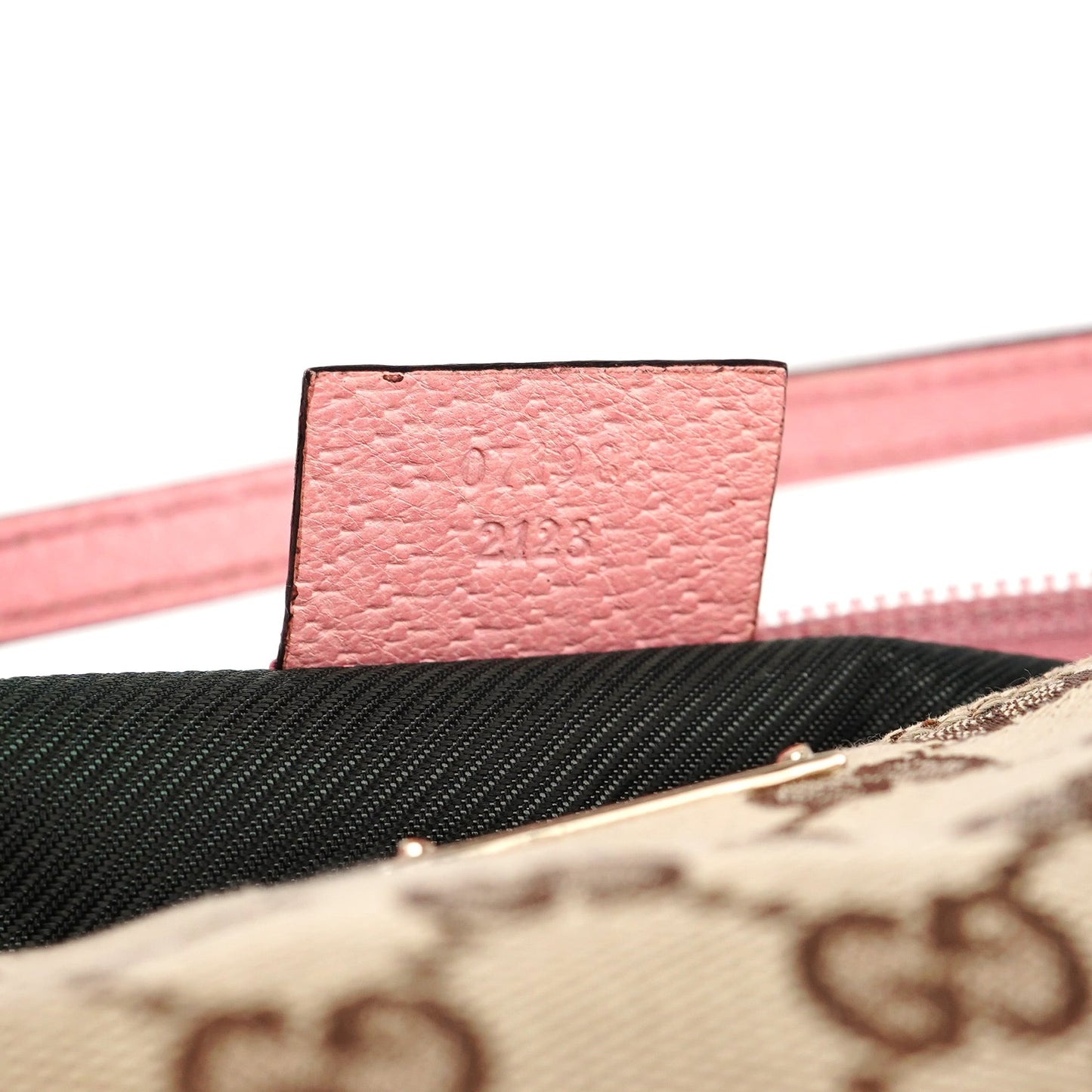 07198 Beige Pink GG Boat Pochette