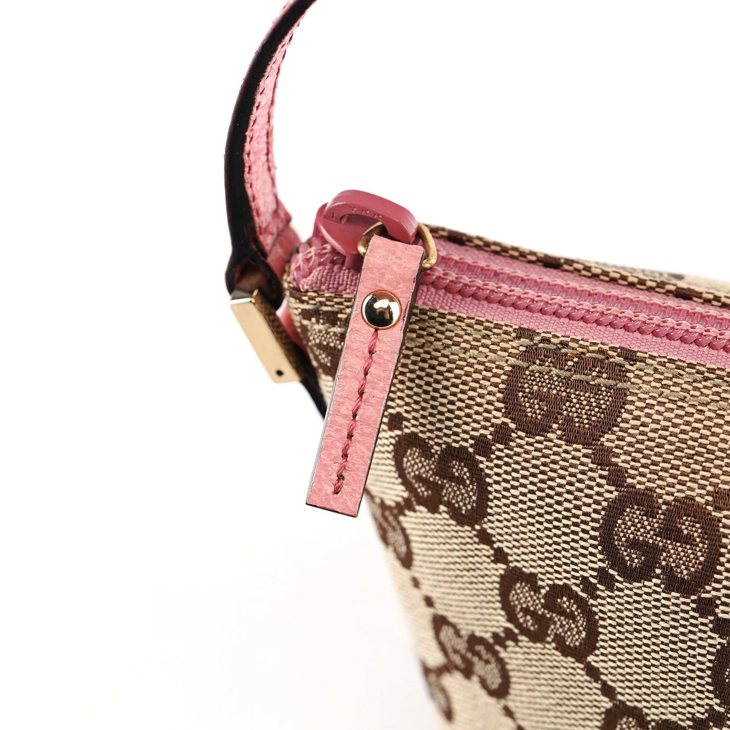07198 Beige Pink GG Boat Pochette