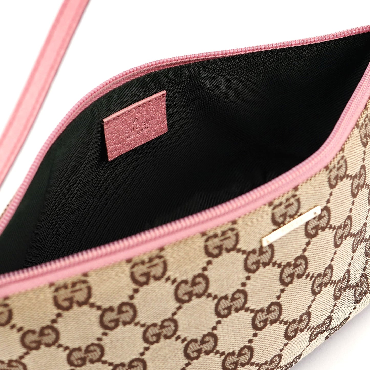 07198 Beige Pink GG Boat Pochette