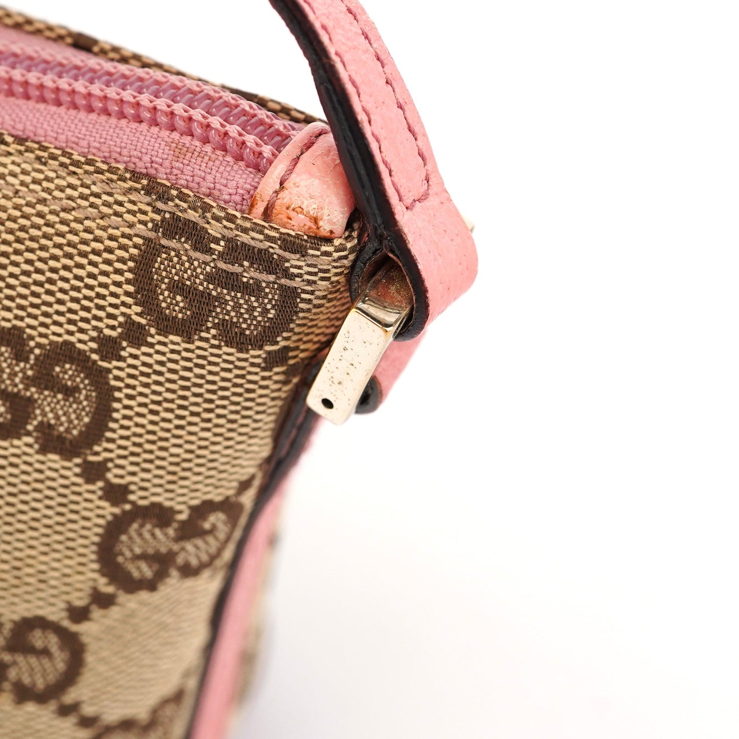 07198 Beige Pink GG Boat Pochette