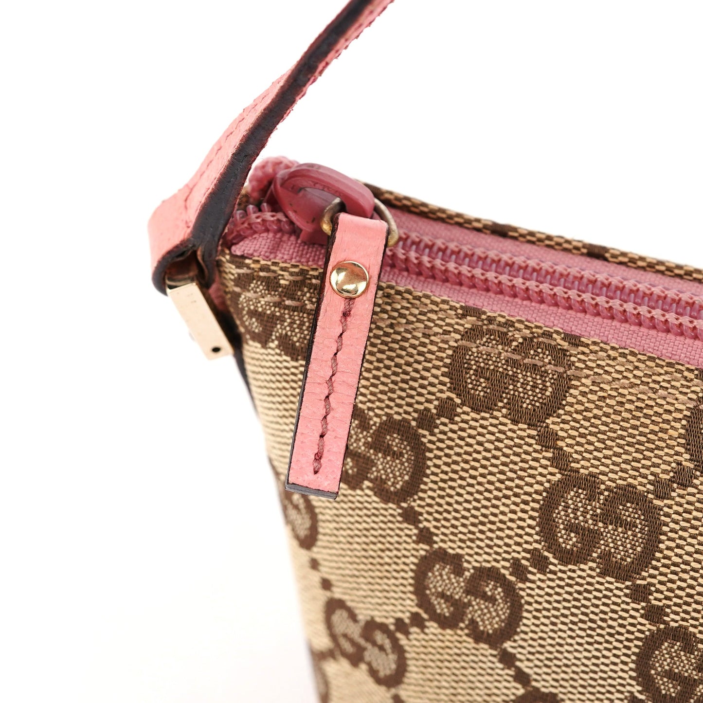 07198 Beige Pink GG Boat Pochette