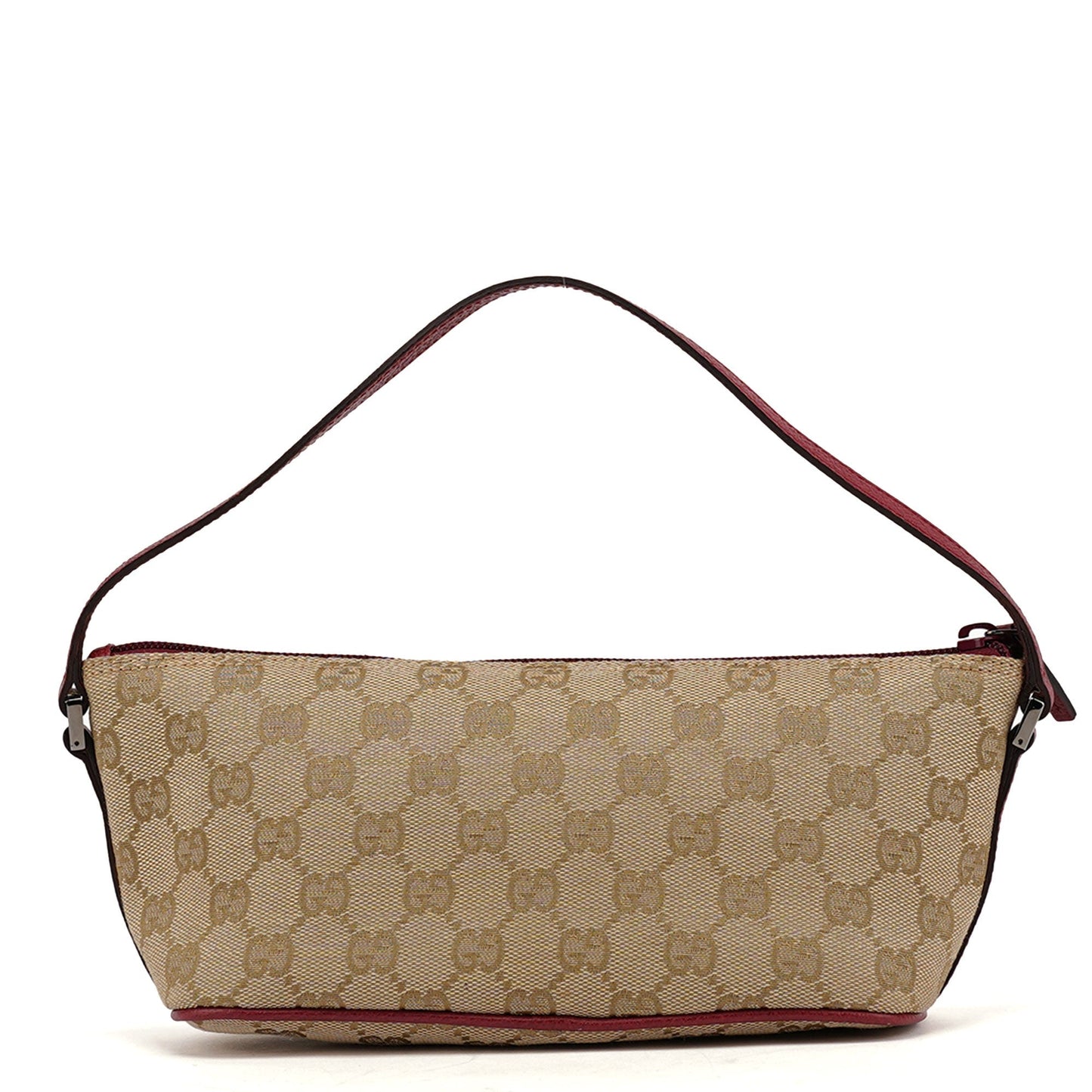 07198 Beige Red GG Boat Pochette