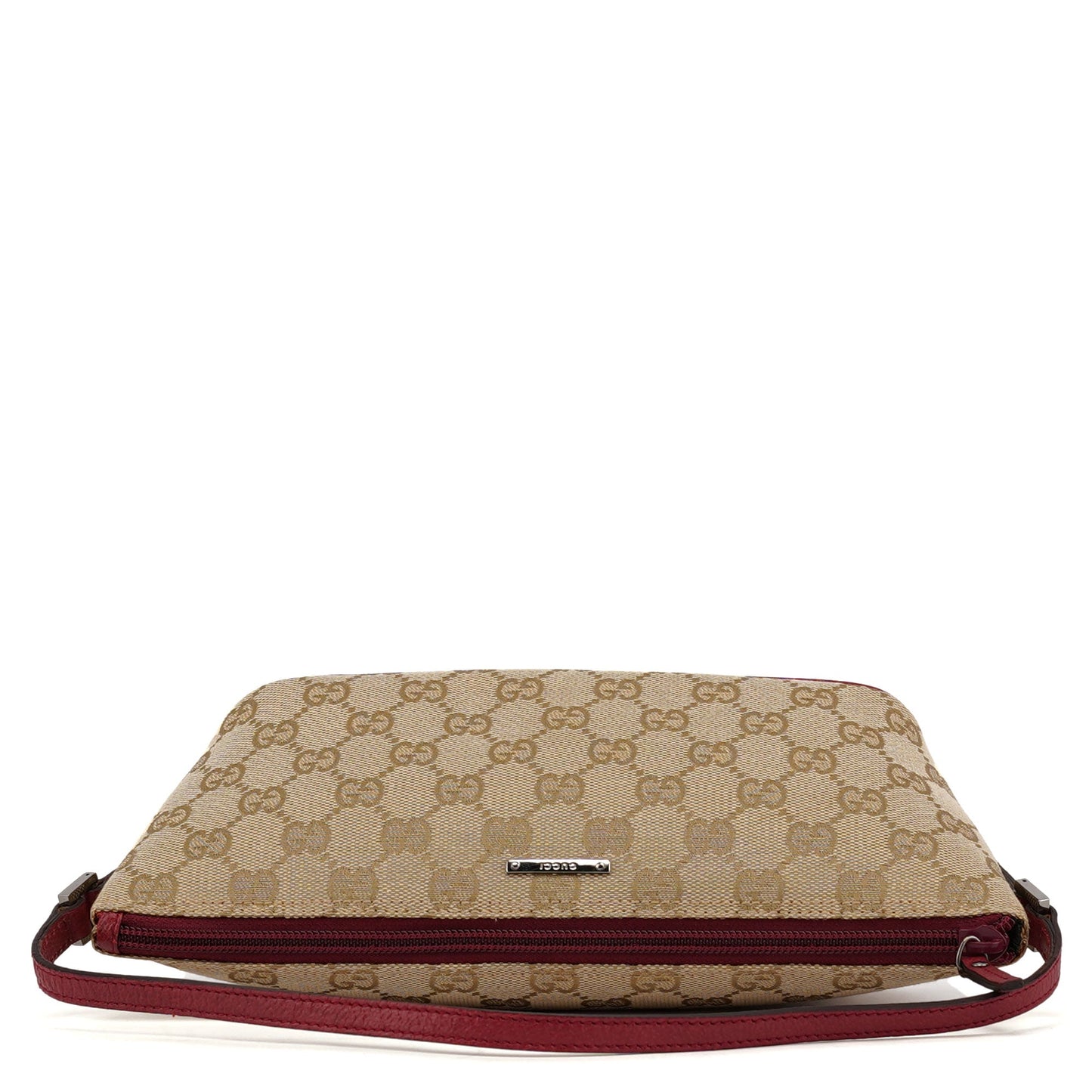 07198 Beige Red GG Boat Pochette