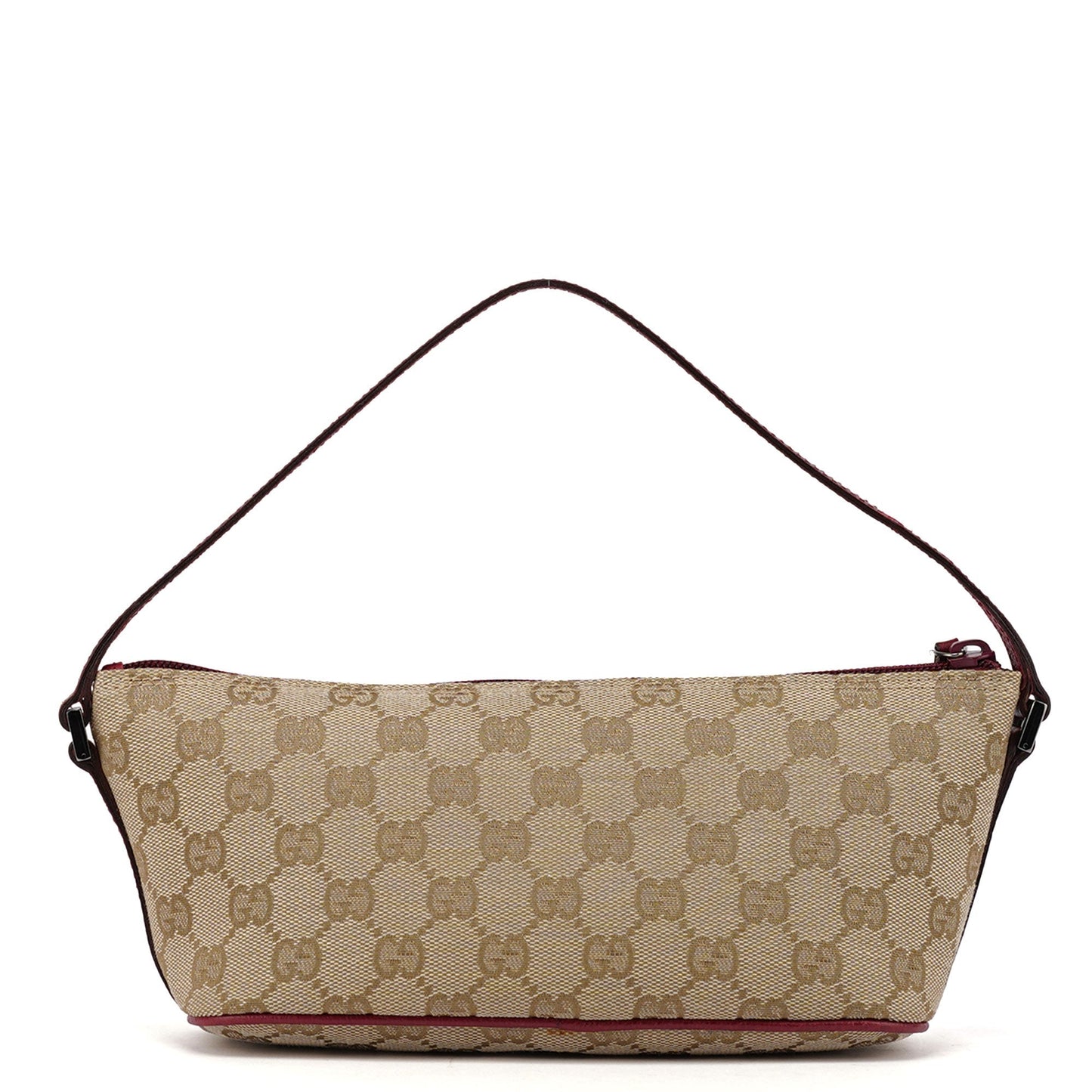 07198 Beige Red GG Boat Pochette