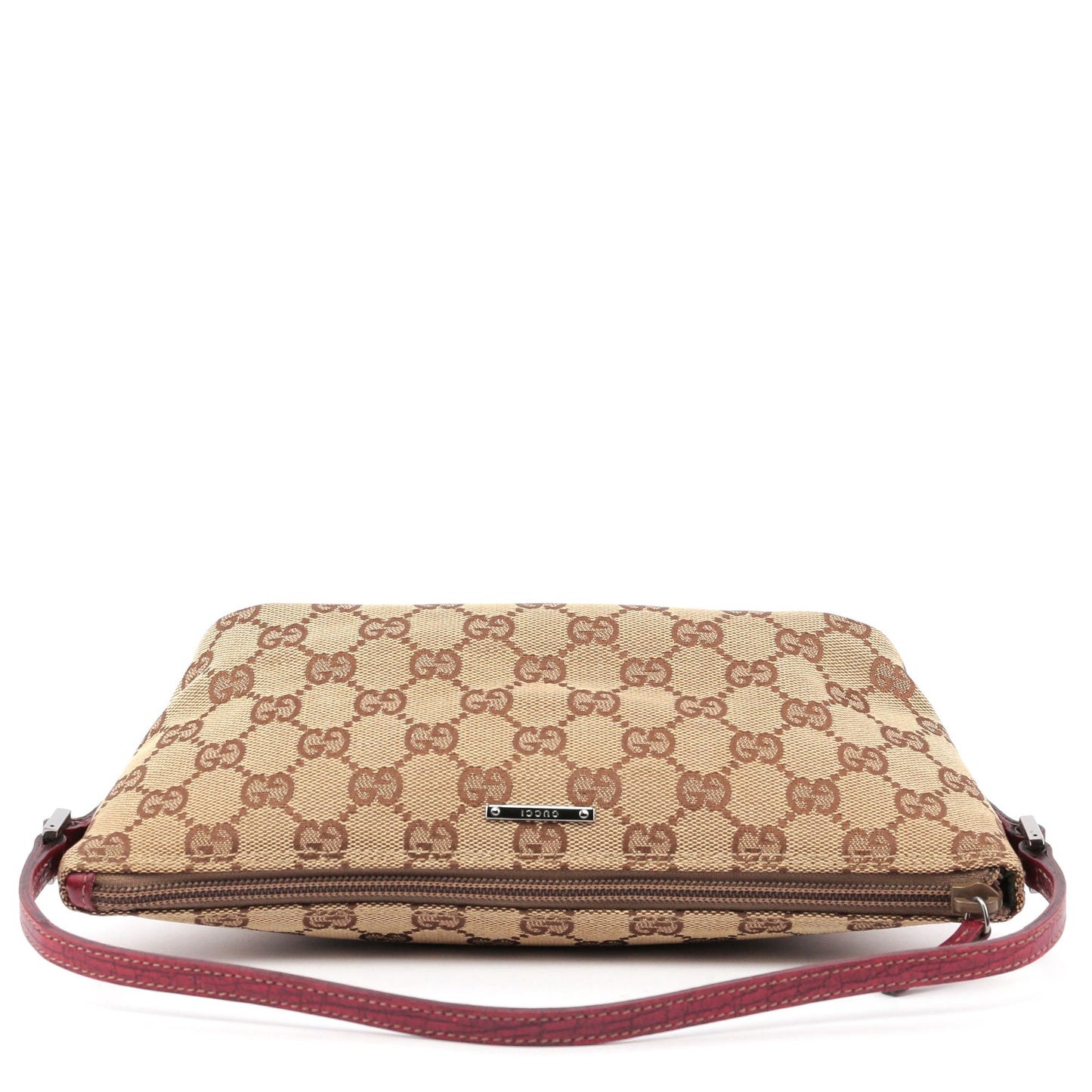 07198 Beige Red GG Boat Pochette