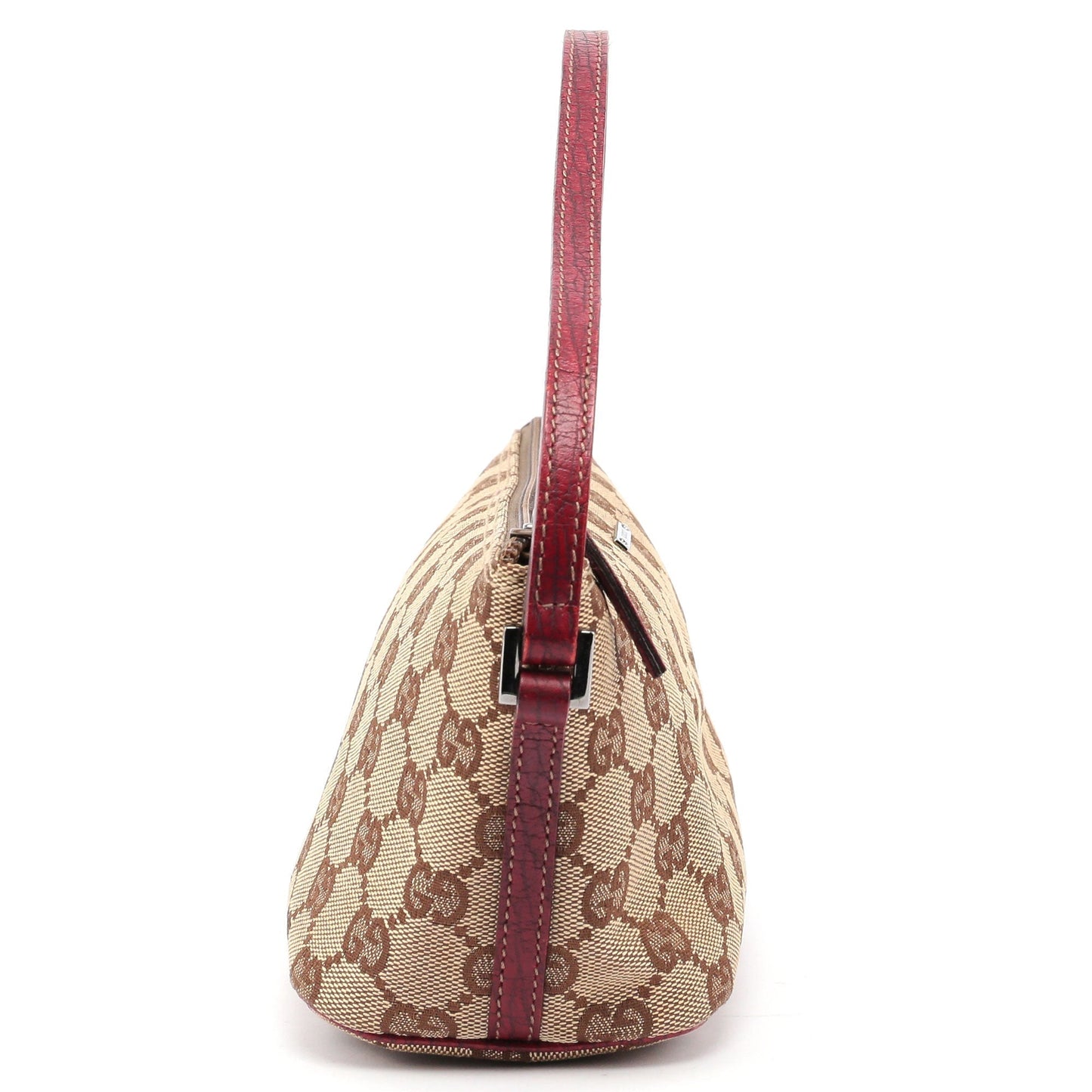 07198 Beige Red GG Boat Pochette