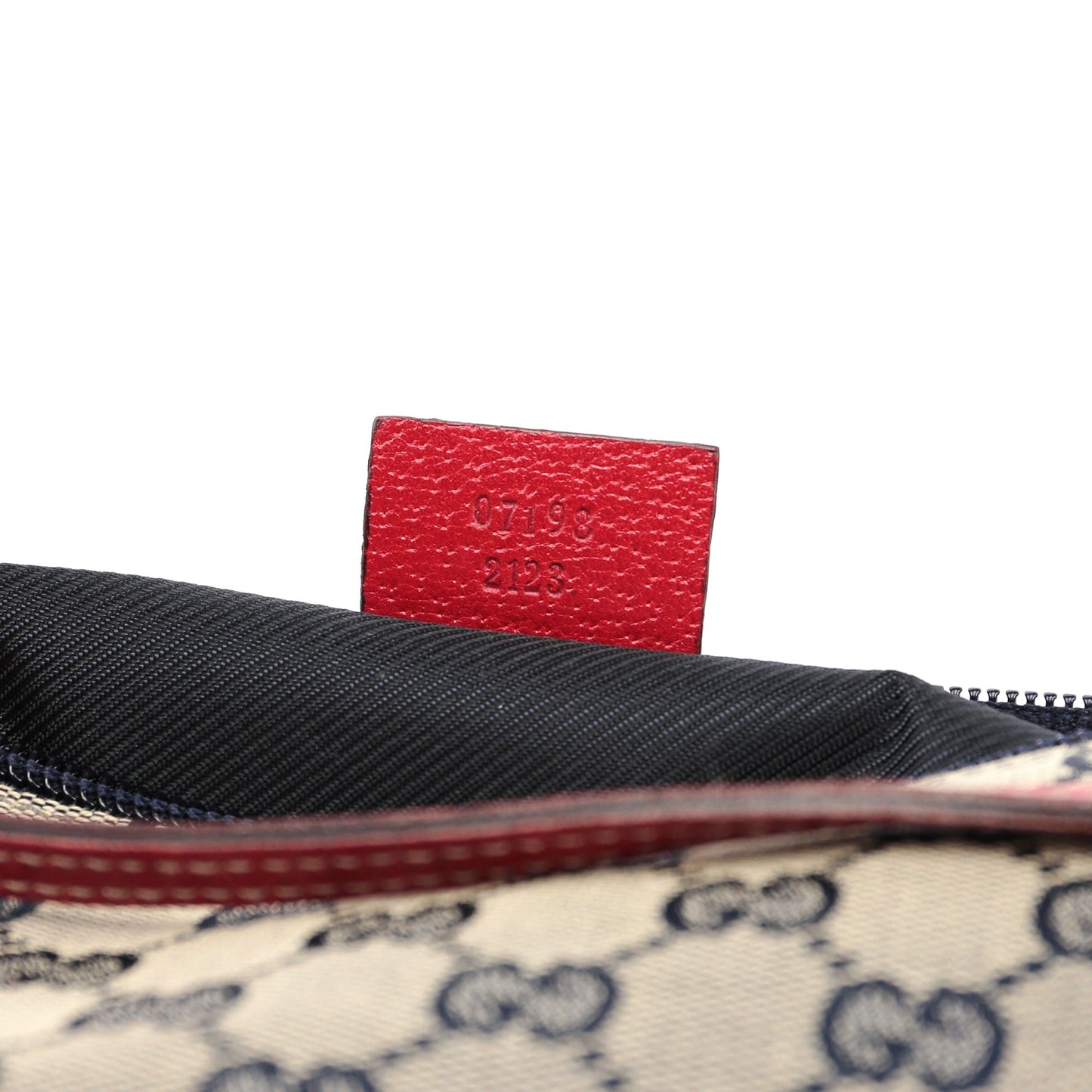 07198 Beige Red GG Boat Pochette