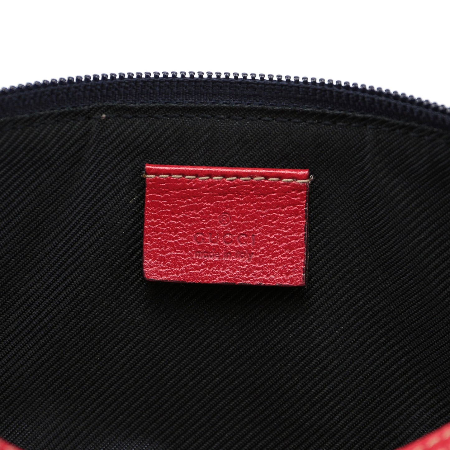 07198 Beige Red GG Boat Pochette