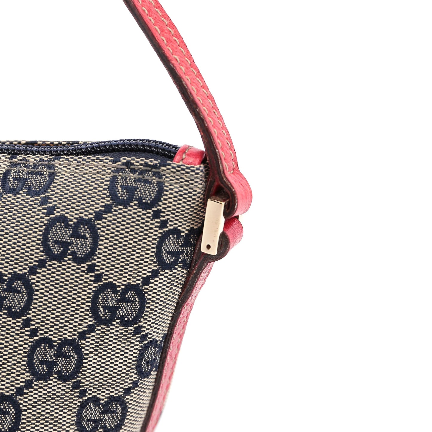 07198 Beige Red GG Boat Pochette