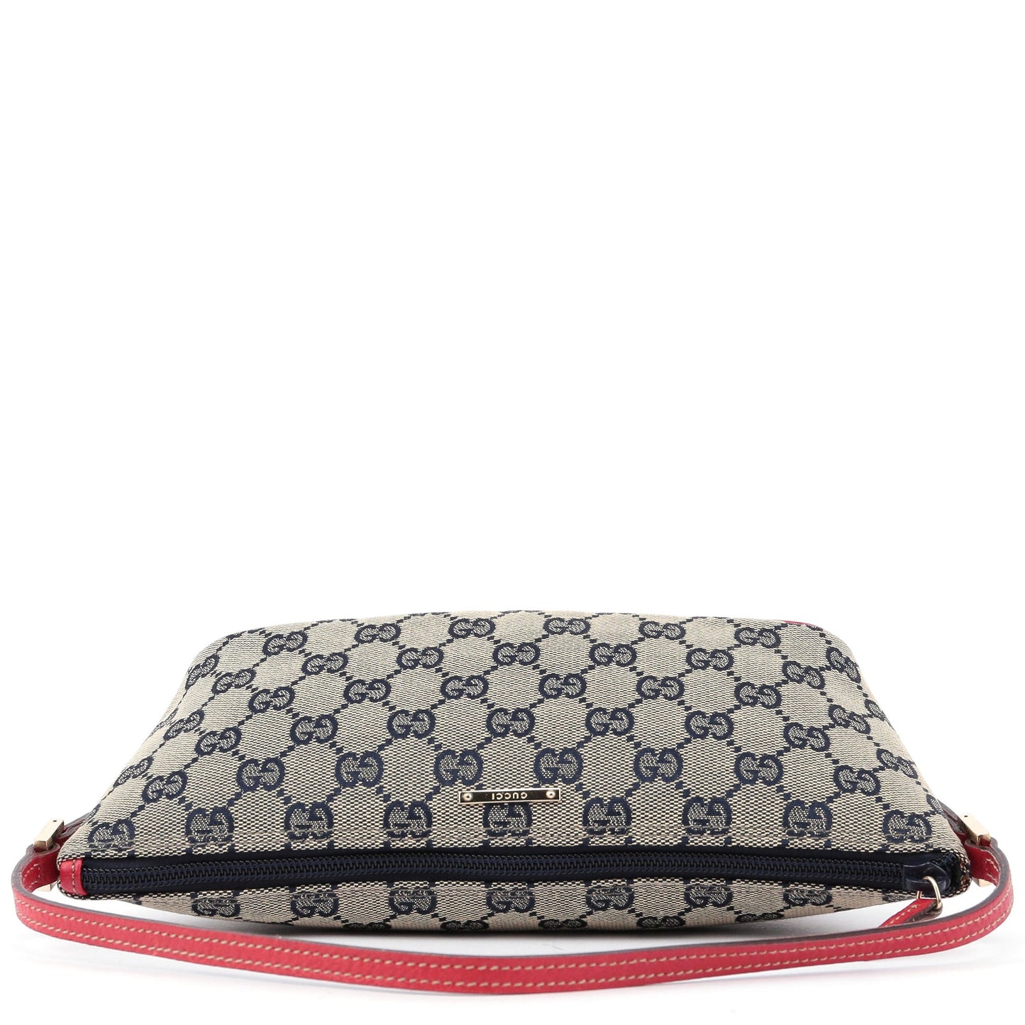 07198 Beige Red GG Boat Pochette