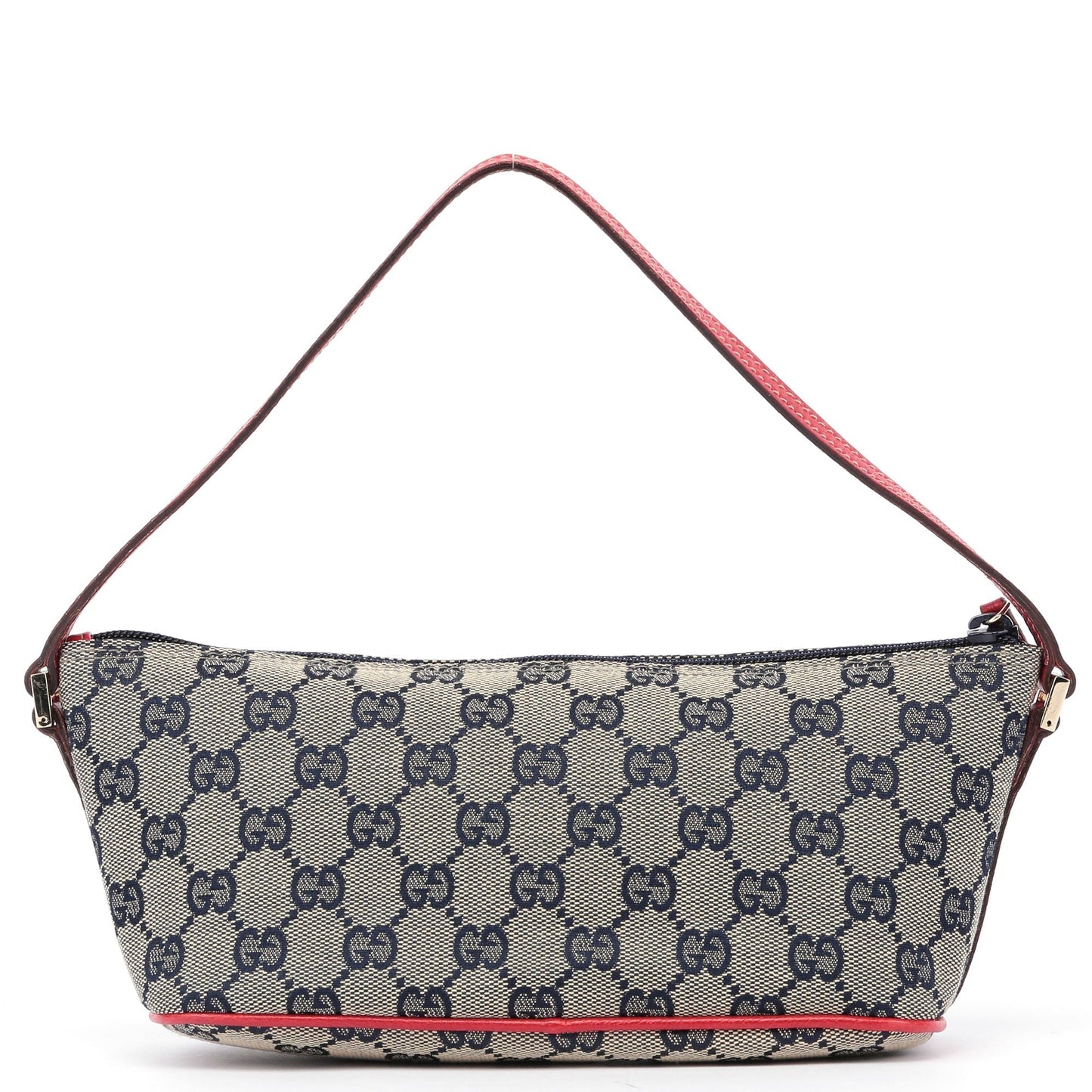 07198 Beige Red GG Boat Pochette