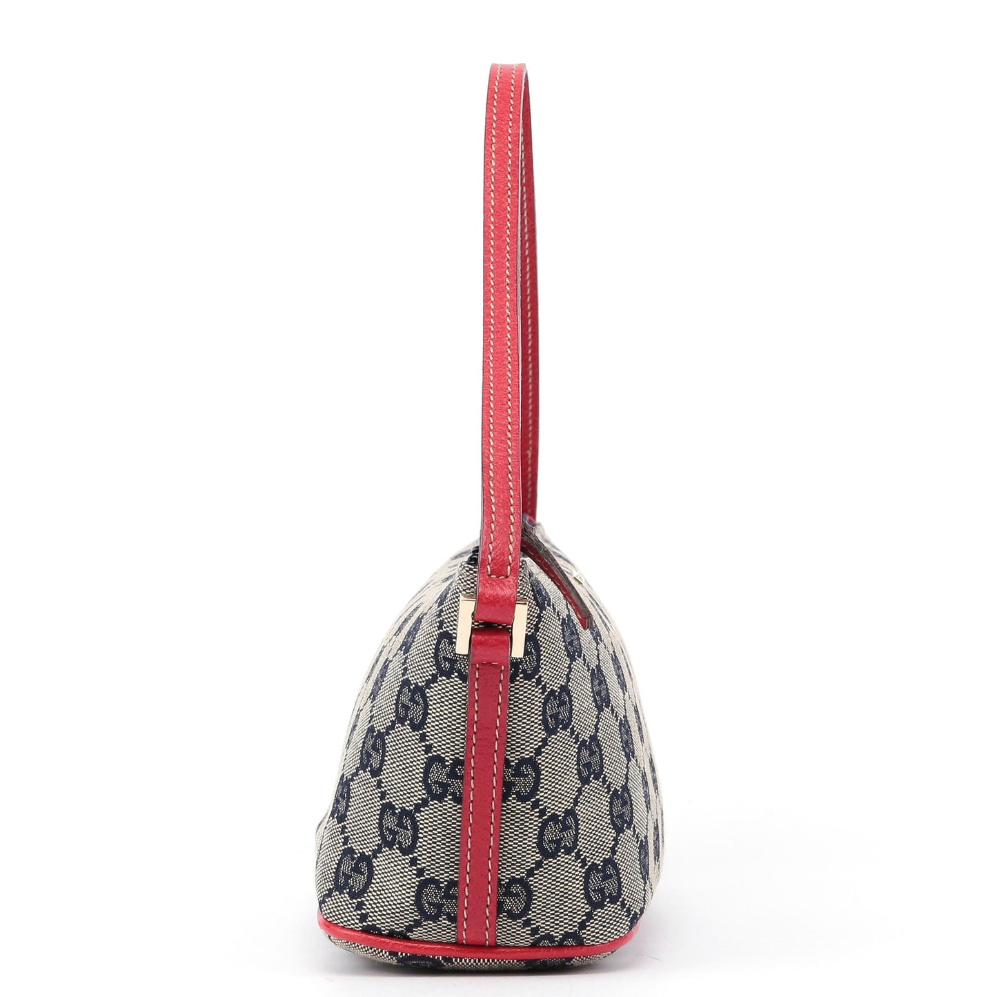 07198 Beige Red GG Boat Pochette