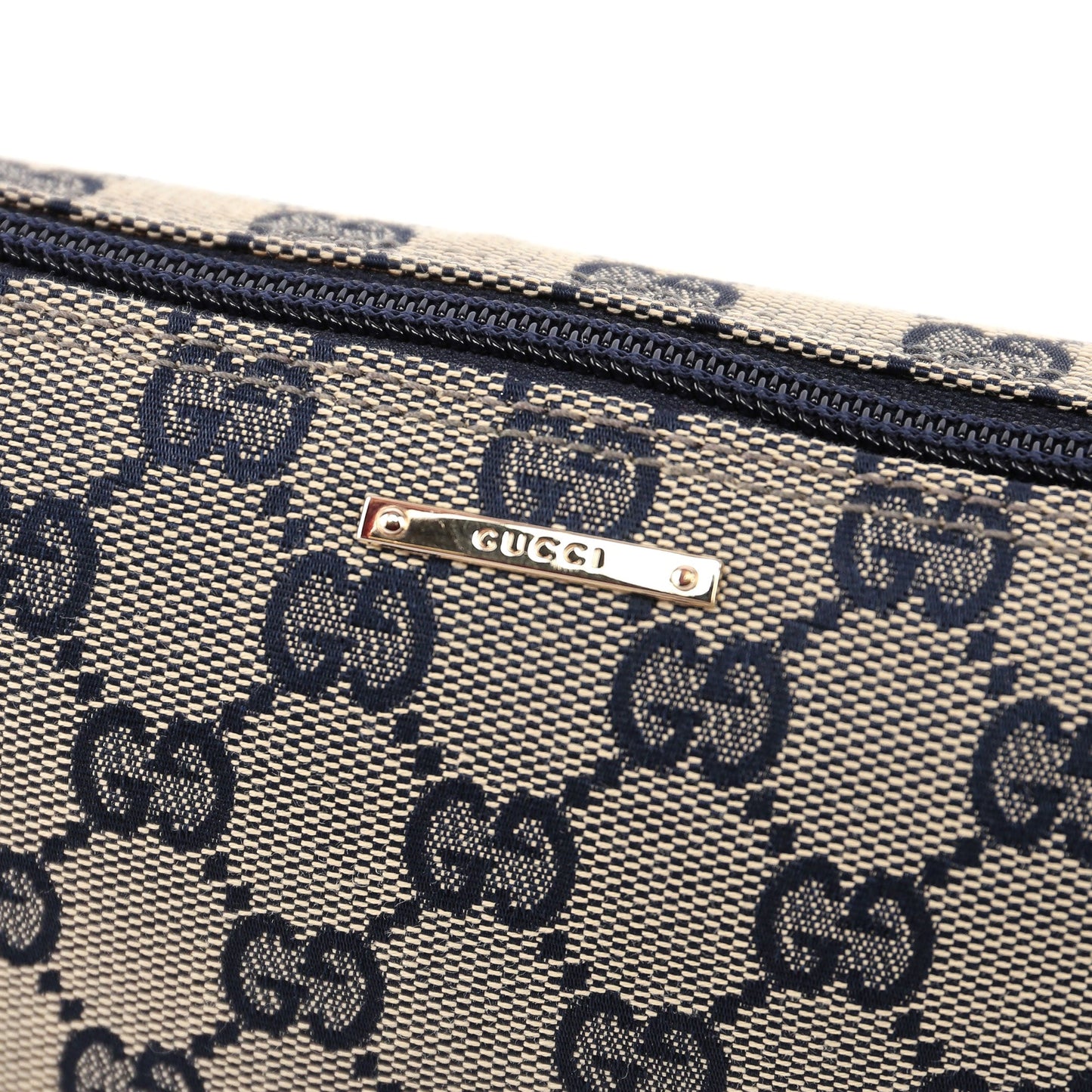 07198 Beige Red GG Boat Pochette