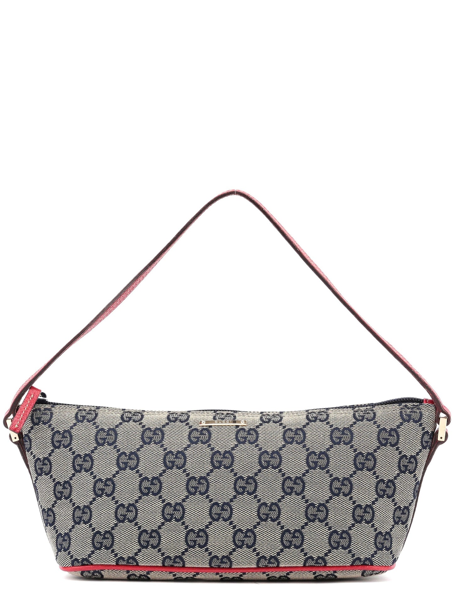 07198 Beige Red GG Boat Pochette