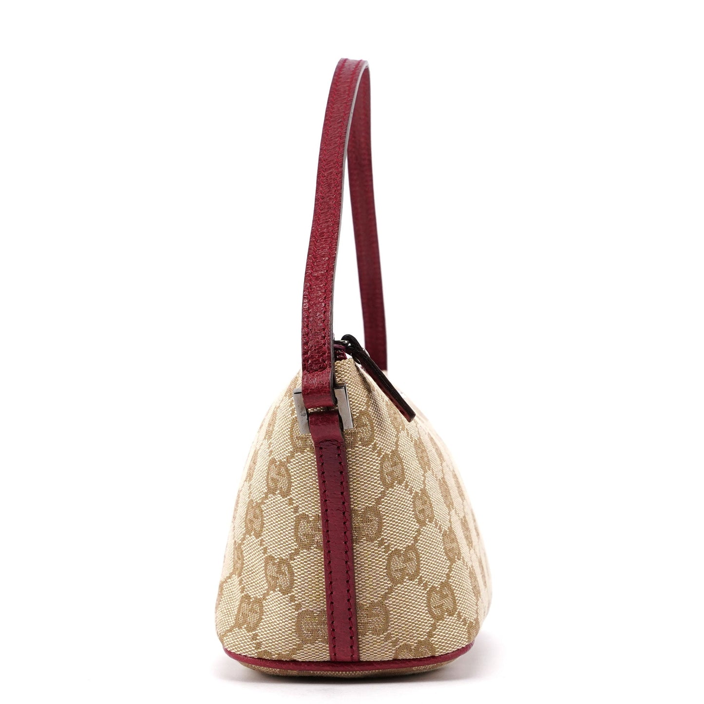 07198 Beige Red GG Boat Pochette