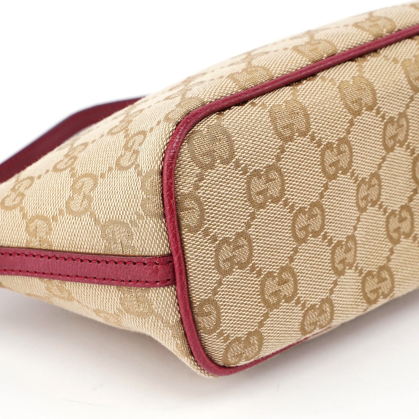 07198 Beige Red GG Boat Pochette