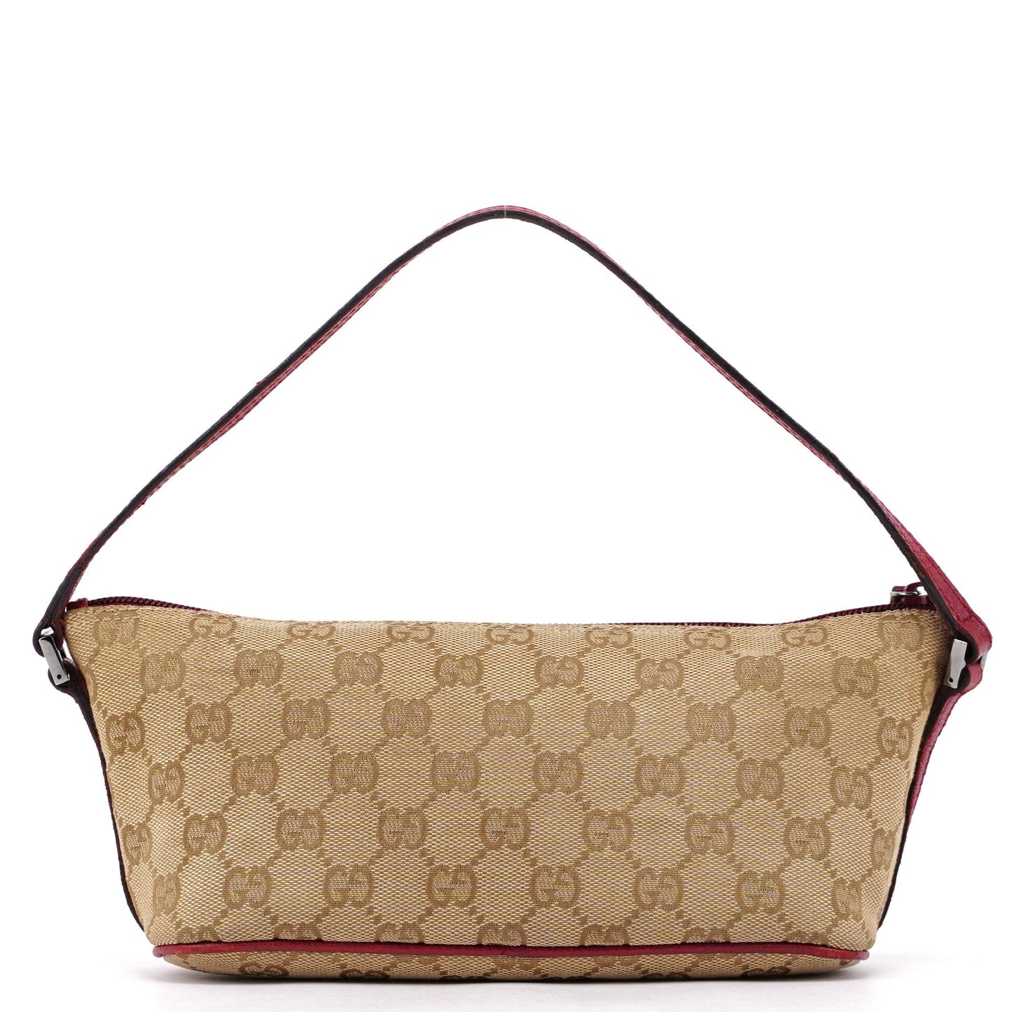 07198 Beige Red GG Boat Pochette