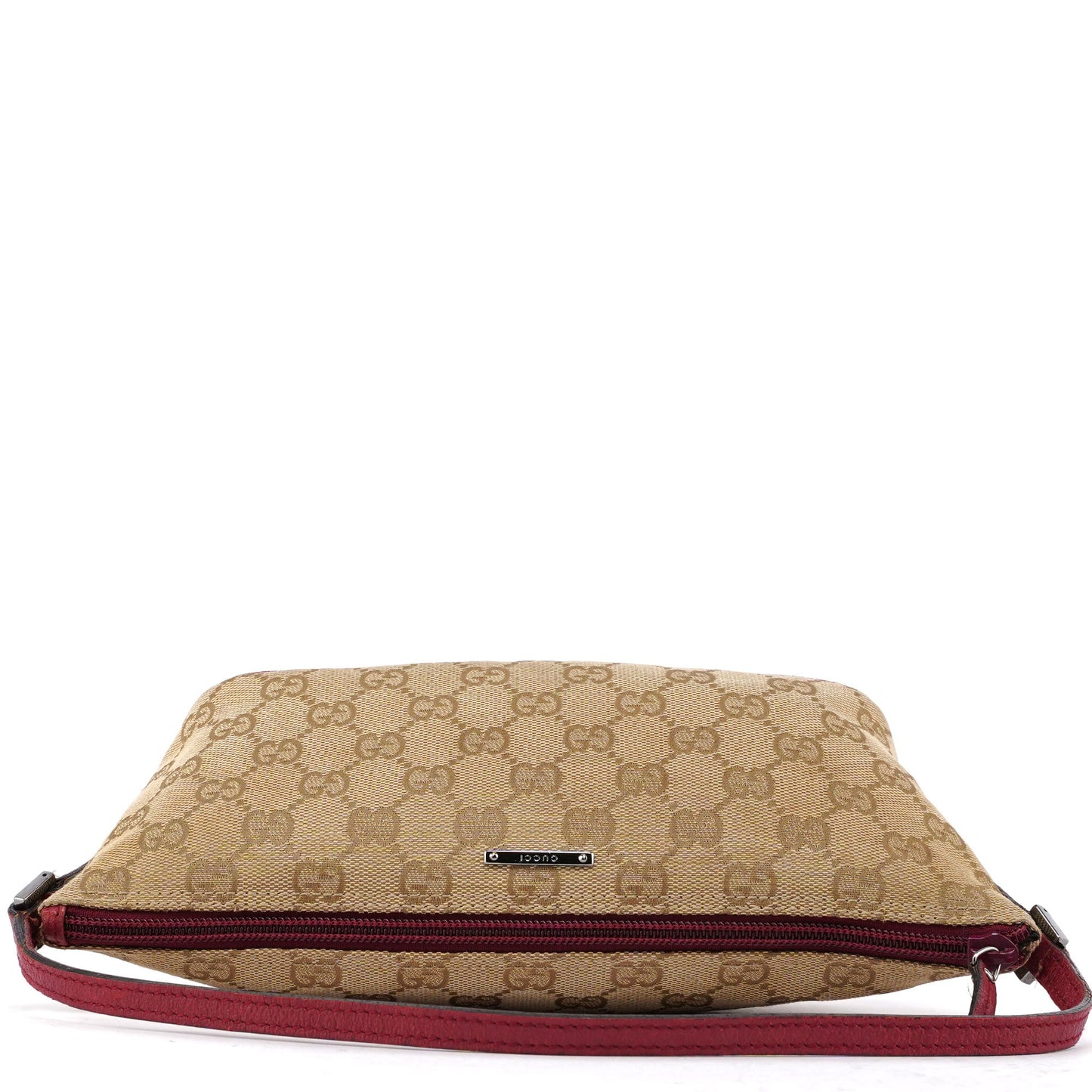 07198 Beige Red GG Boat Pochette