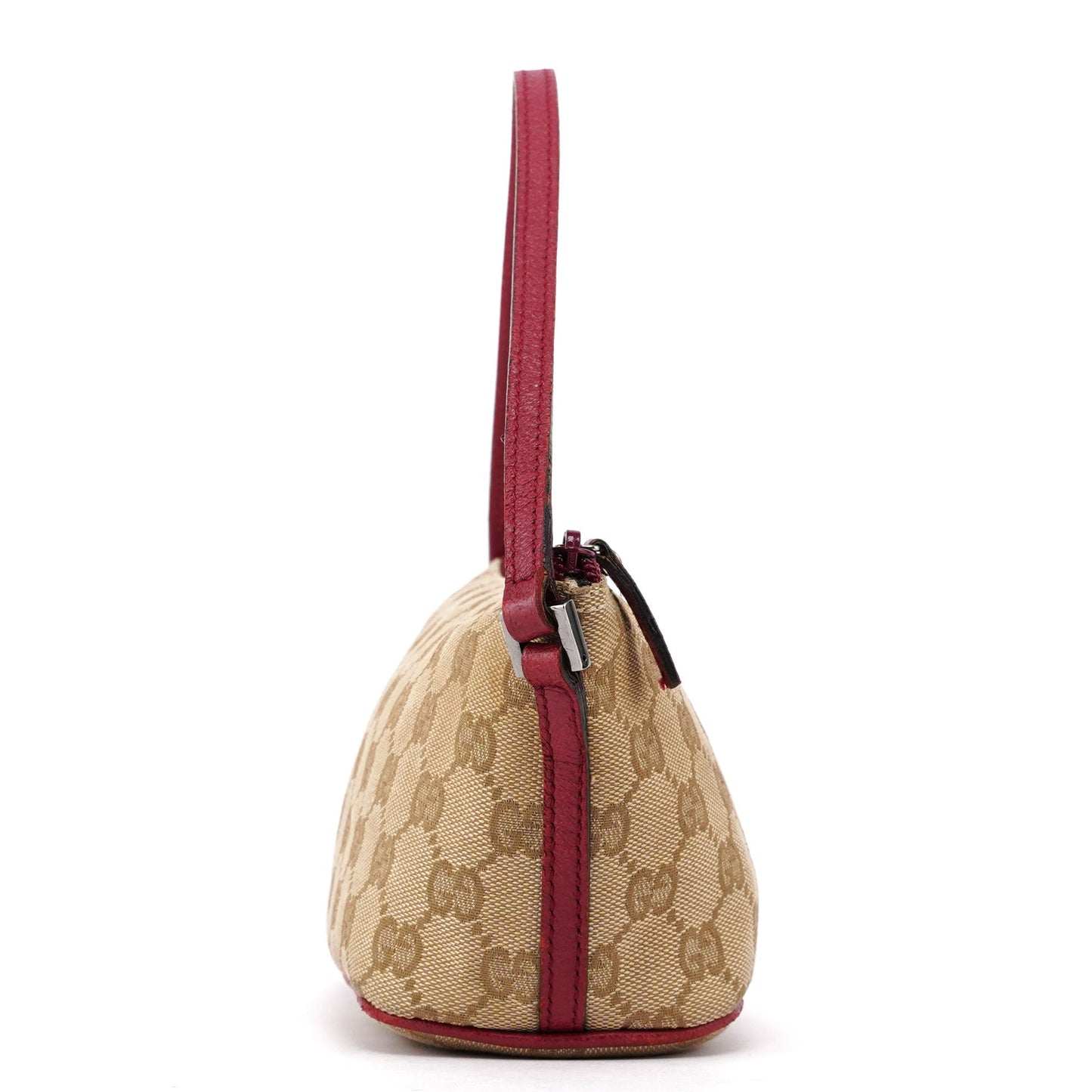 07198 Beige Red GG Boat Pochette