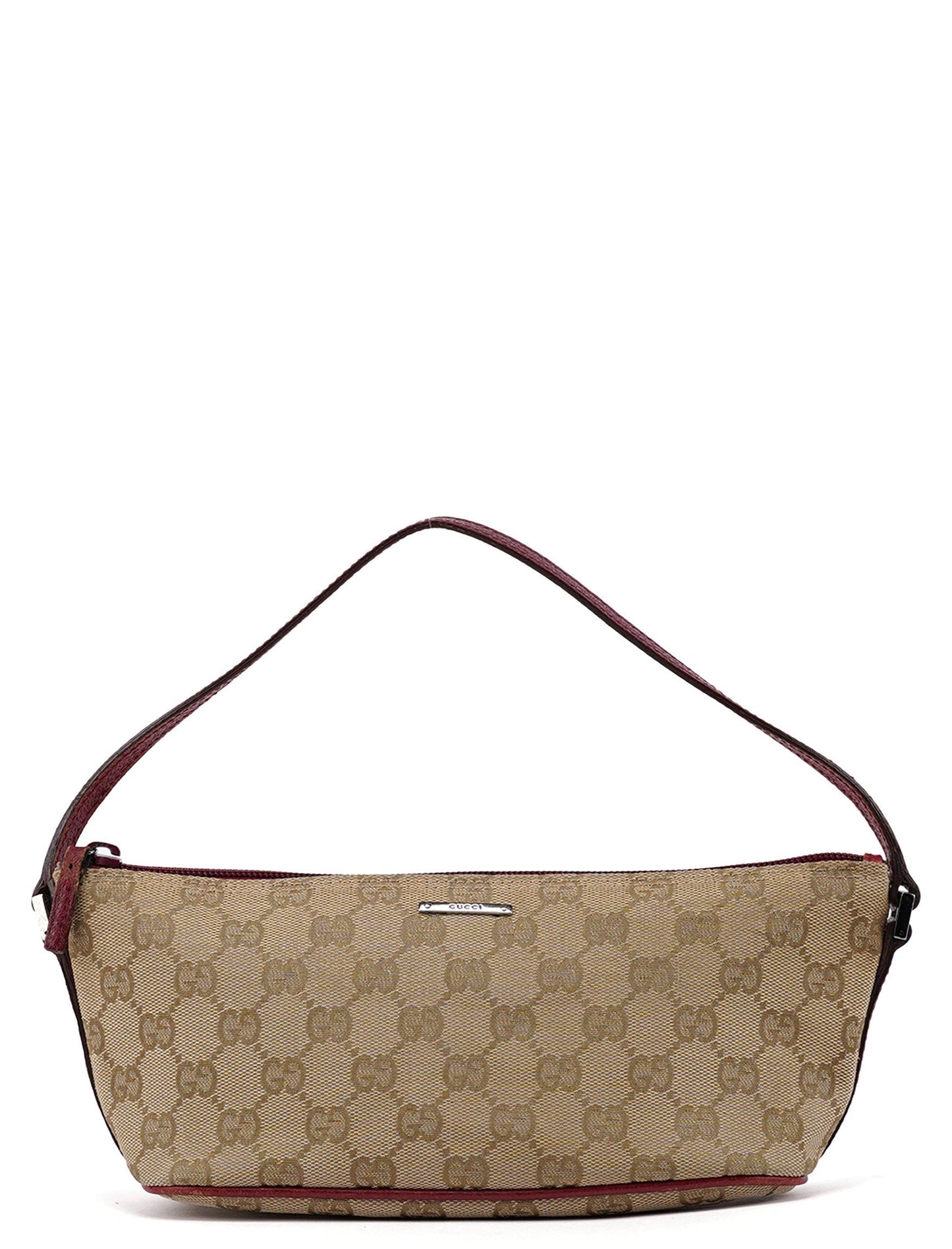 07198 Beige Red GG Boat Pochette