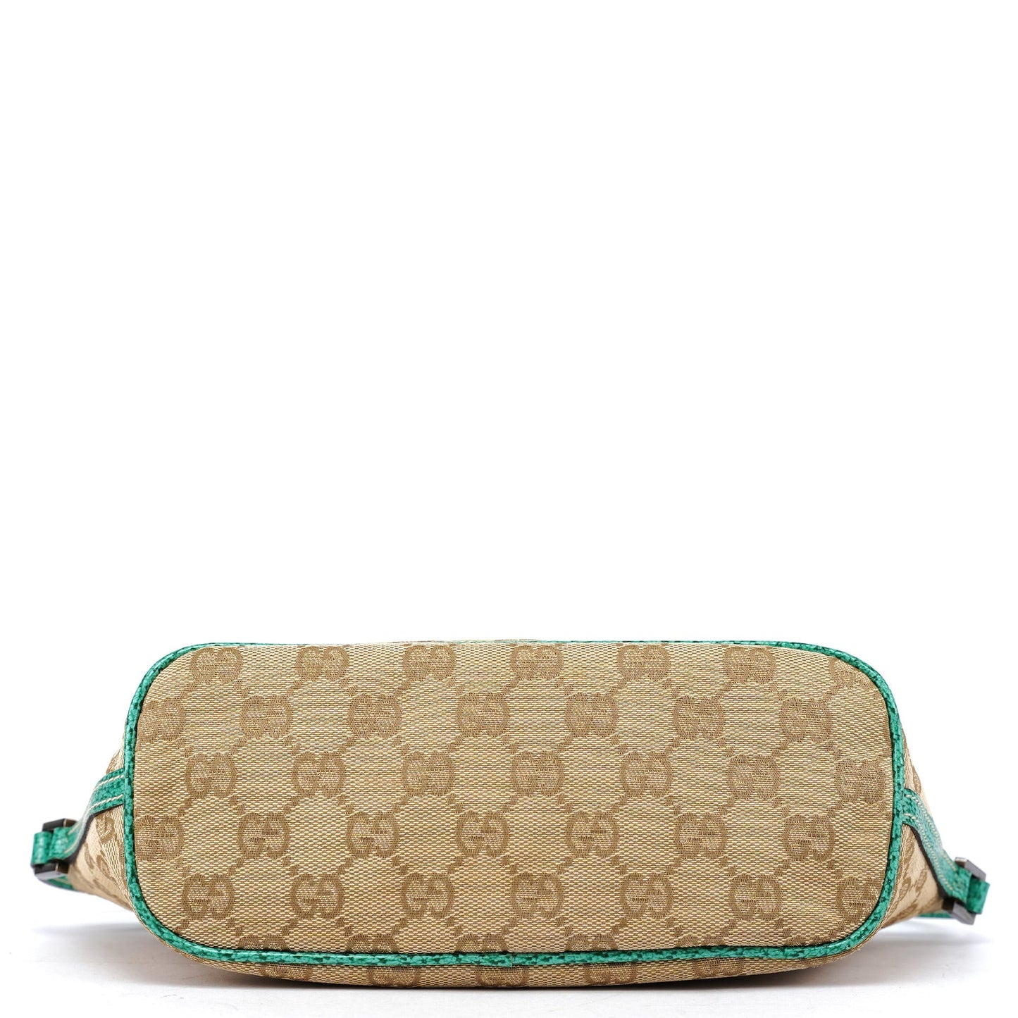 07198 Beige Turquoise GG Boat Pochette