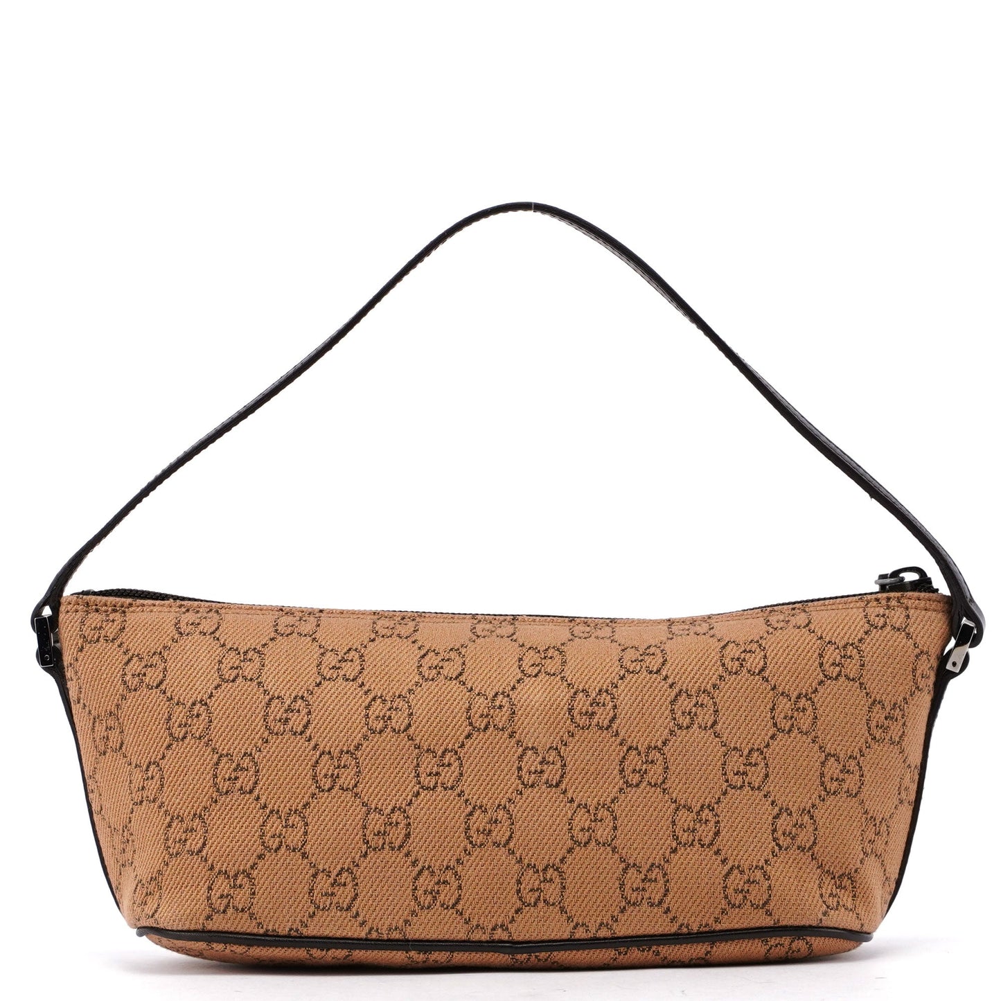 07198 Beige Wool GG Boat Pochette