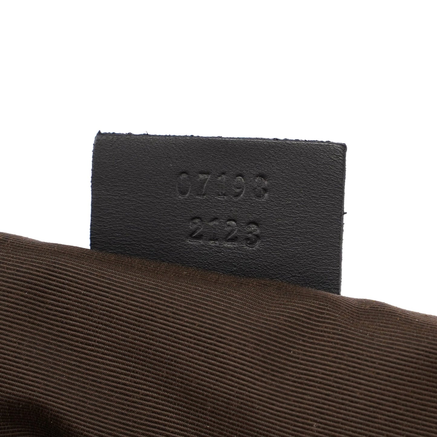 07198 Beige Wool GG Boat Pochette