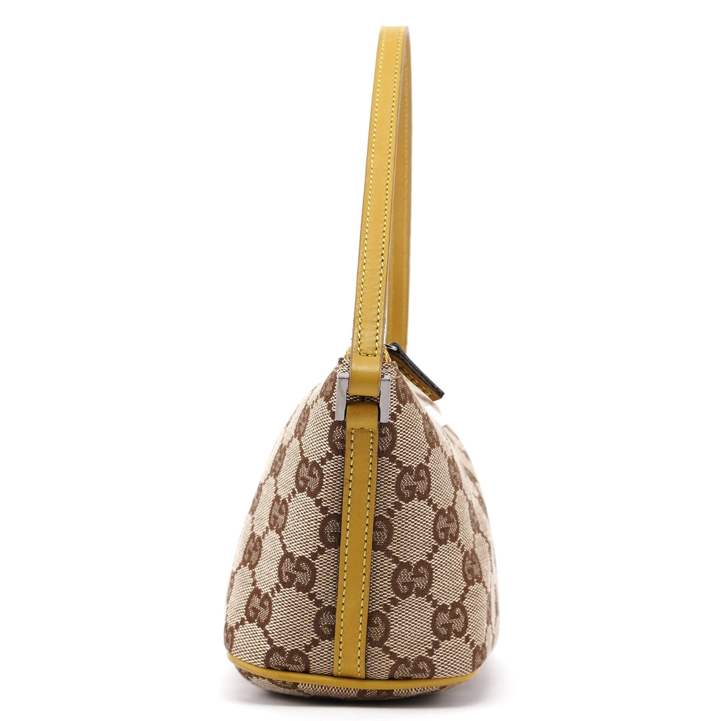 07198 Beige Yellow GG Boat Pochette