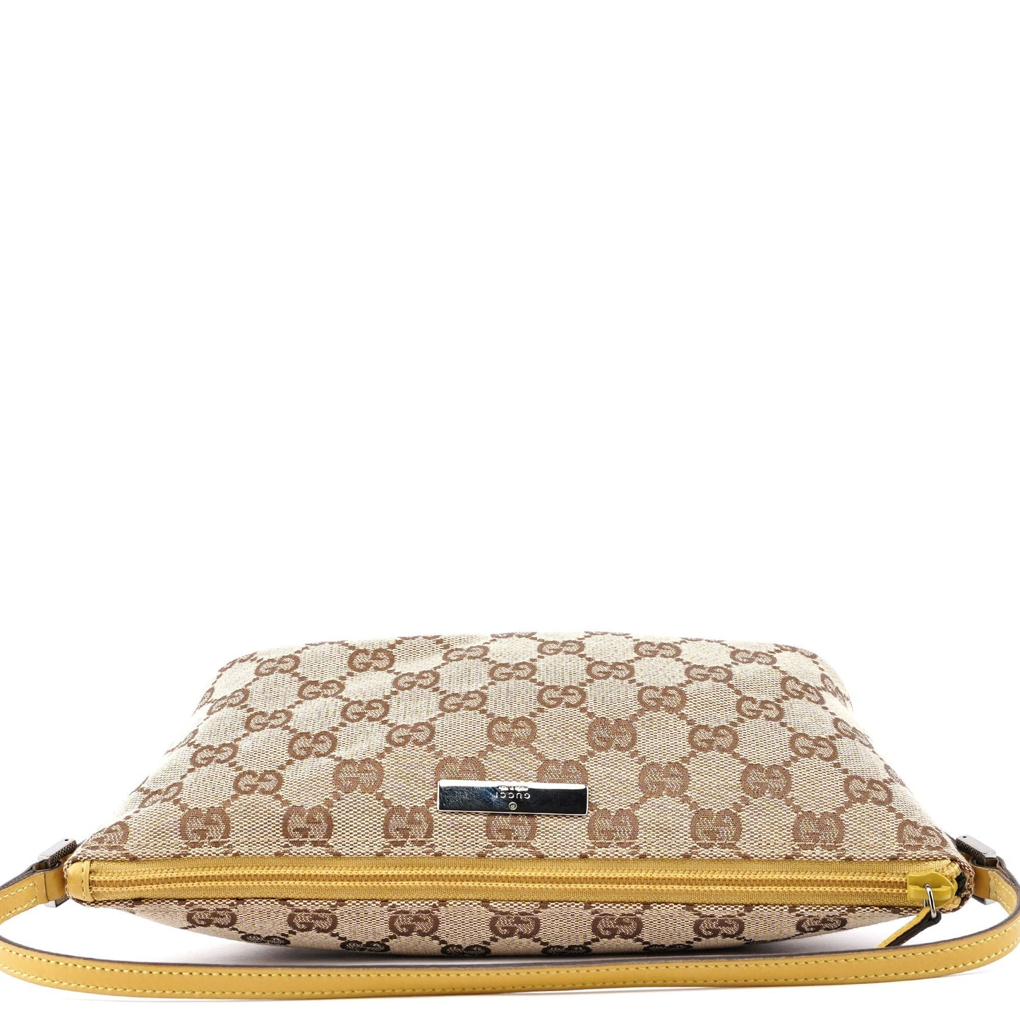 07198 Beige Yellow GG Boat Pochette