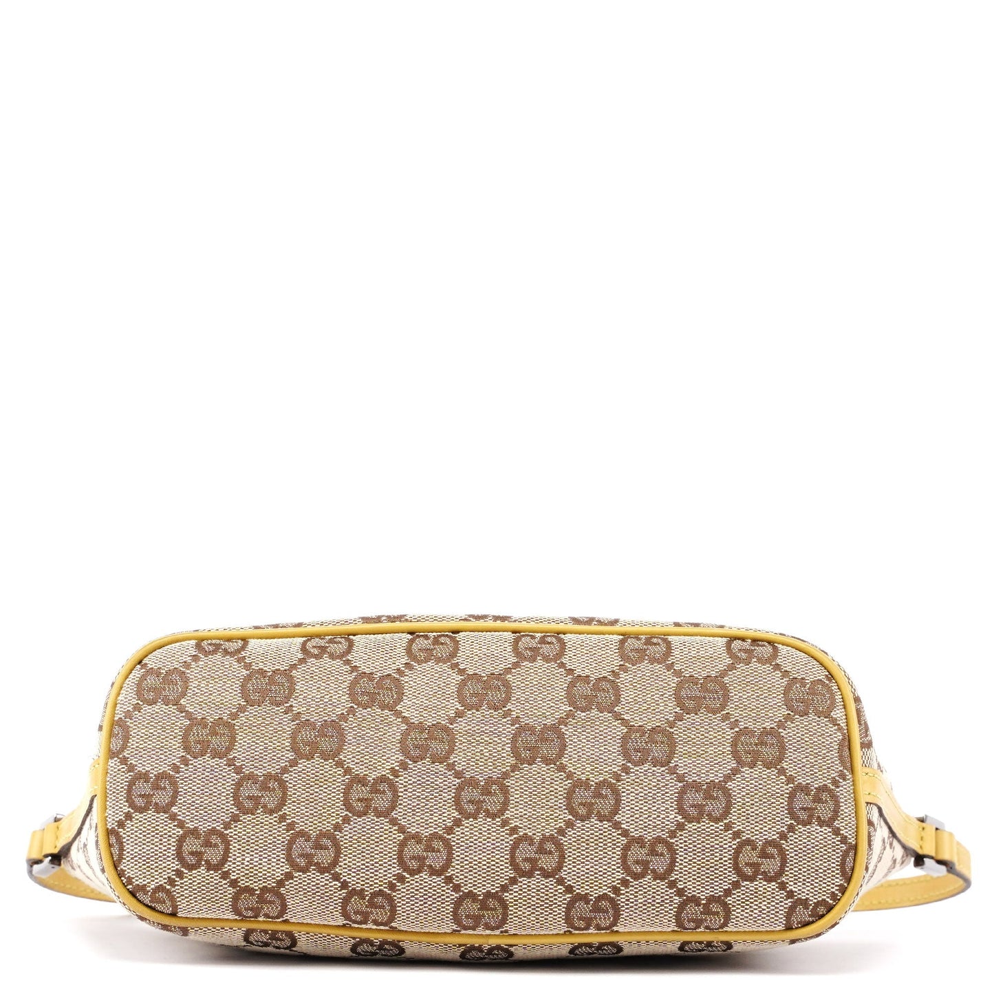 07198 Beige Yellow GG Boat Pochette