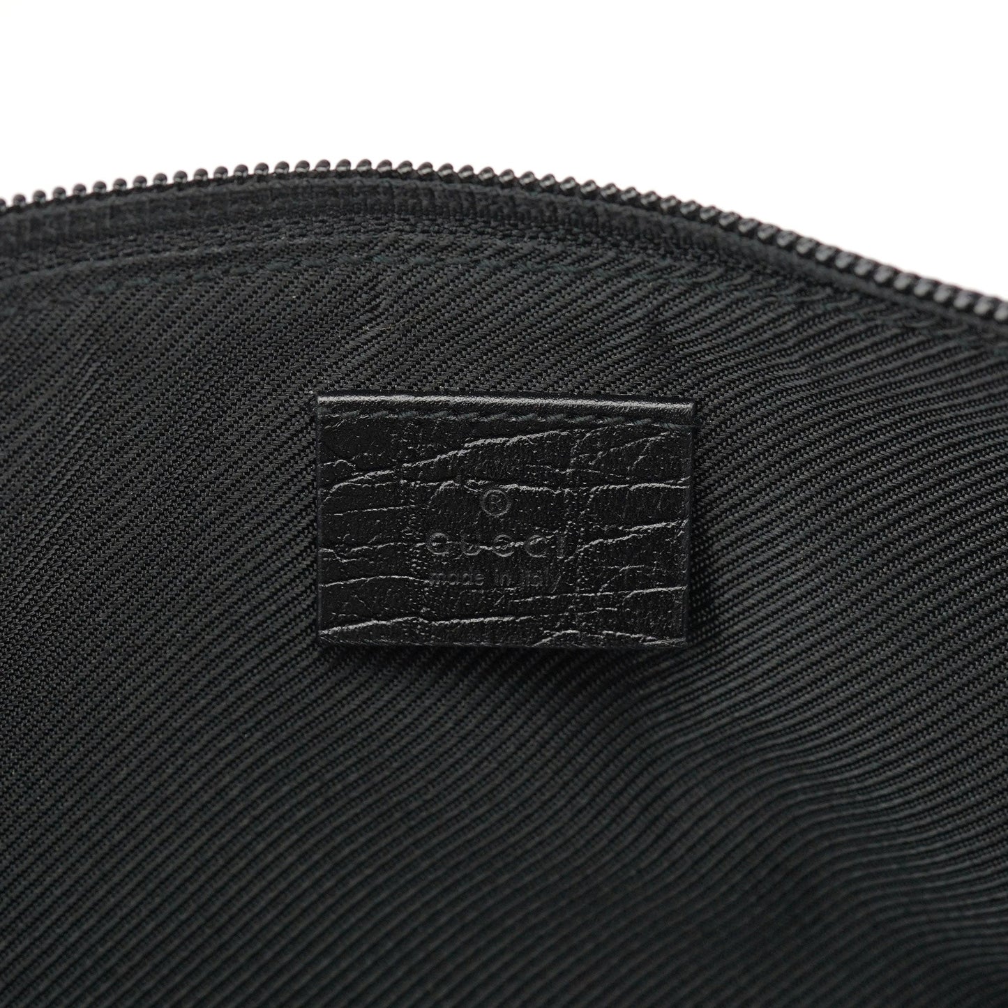 07198 Black GG Boat Pochette