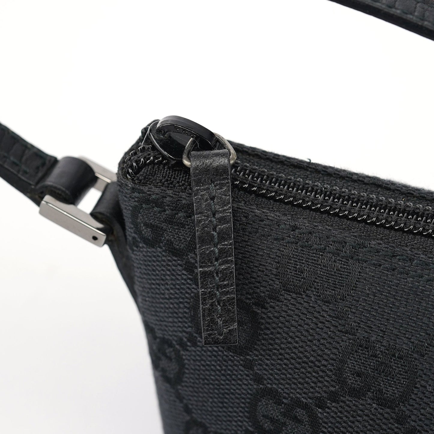 07198 Black GG Boat Pochette