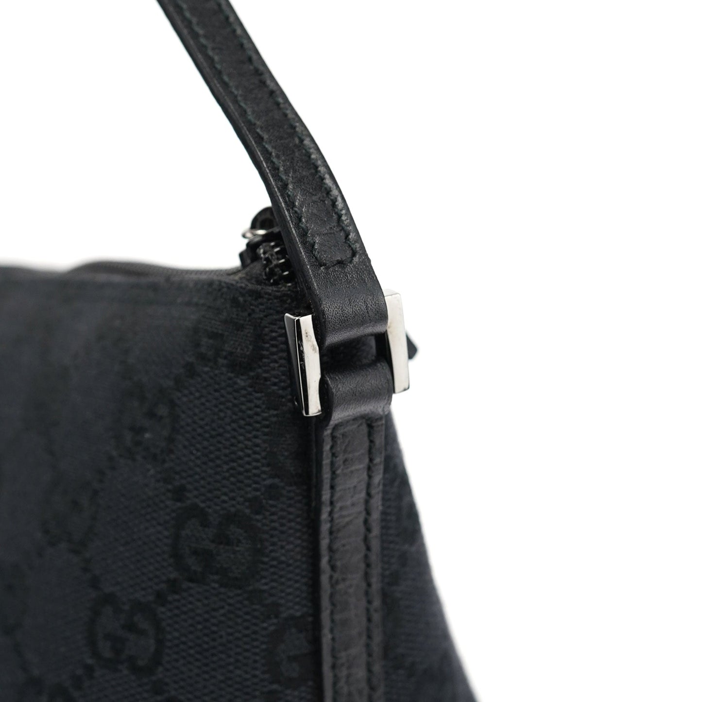 07198 Black GG Boat Pochette