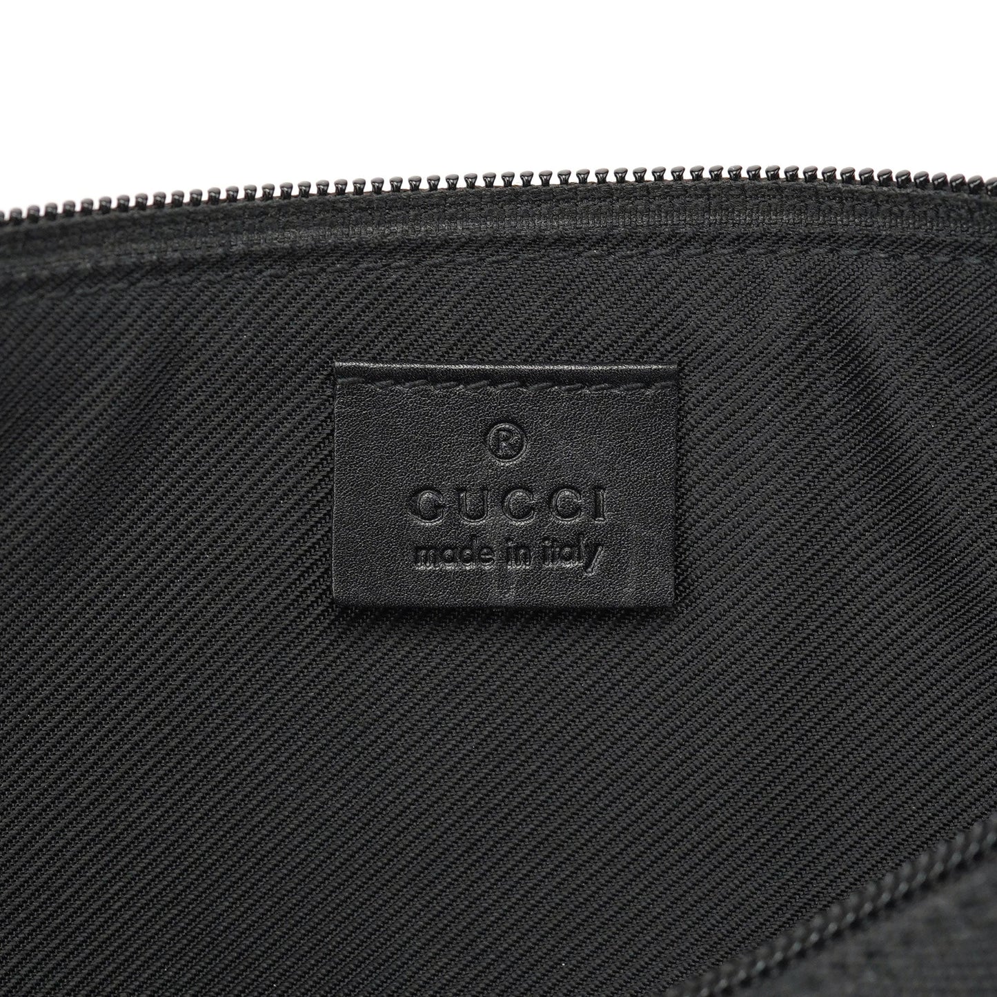 07198 Black GG Boat Pochette