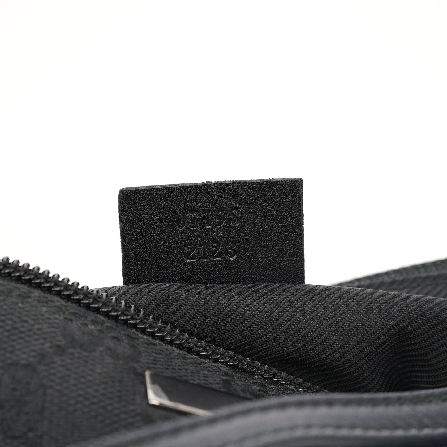 07198 Black GG Boat Pochette