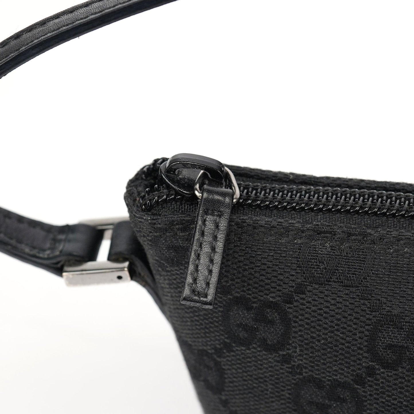 07198 Black GG Boat Pochette