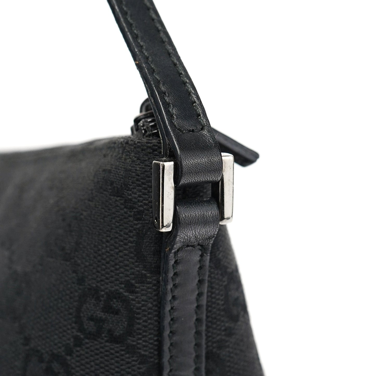 07198 Black GG Boat Pochette