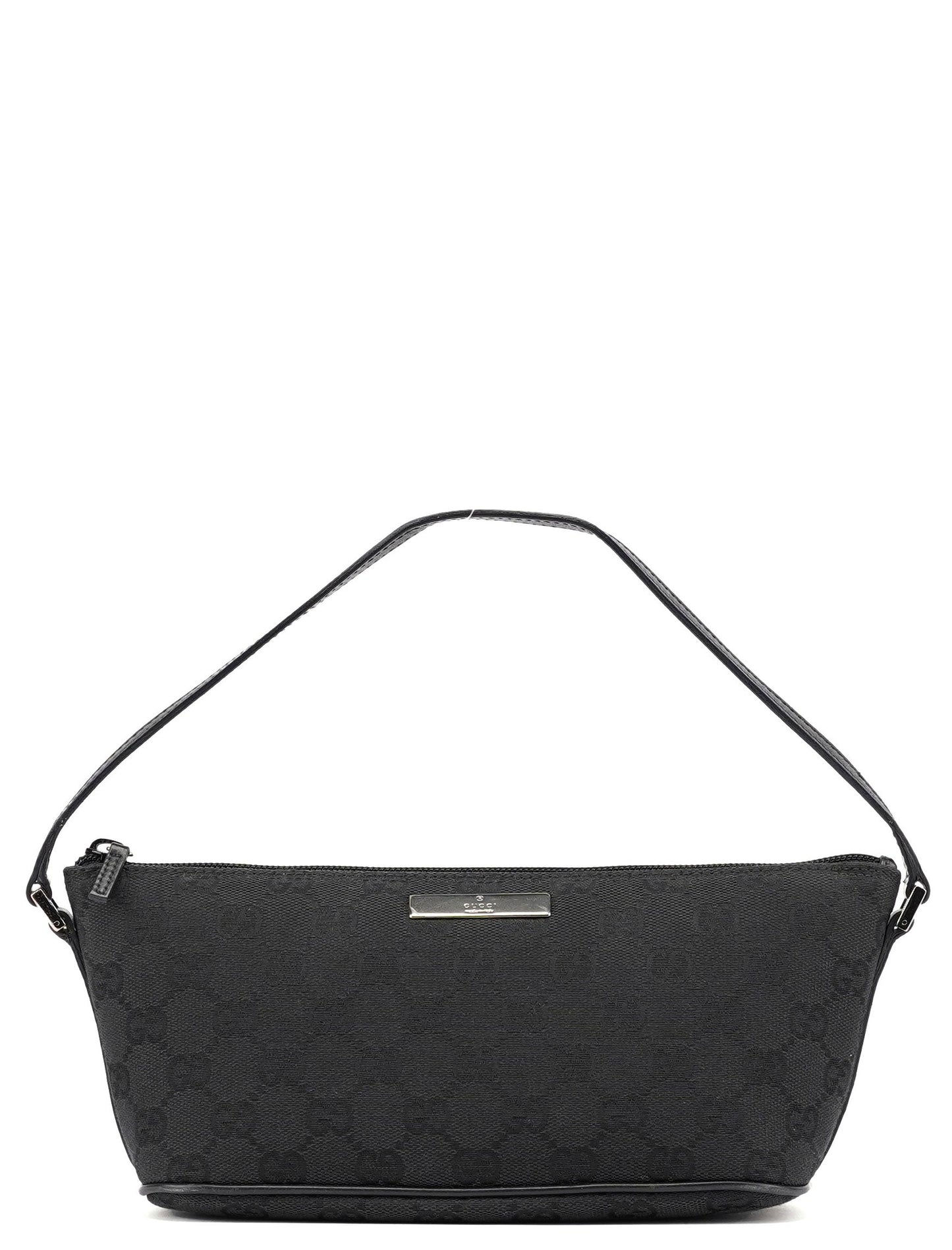 07198 Black GG Boat Pochette
