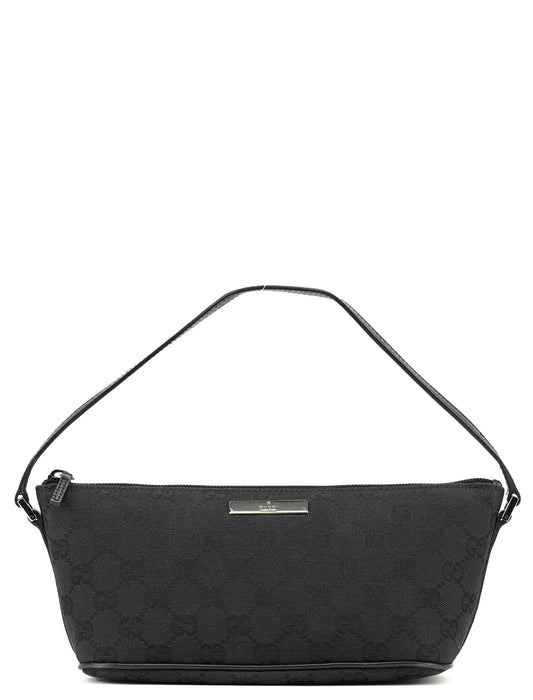 07198 Black GG Boat Pochette