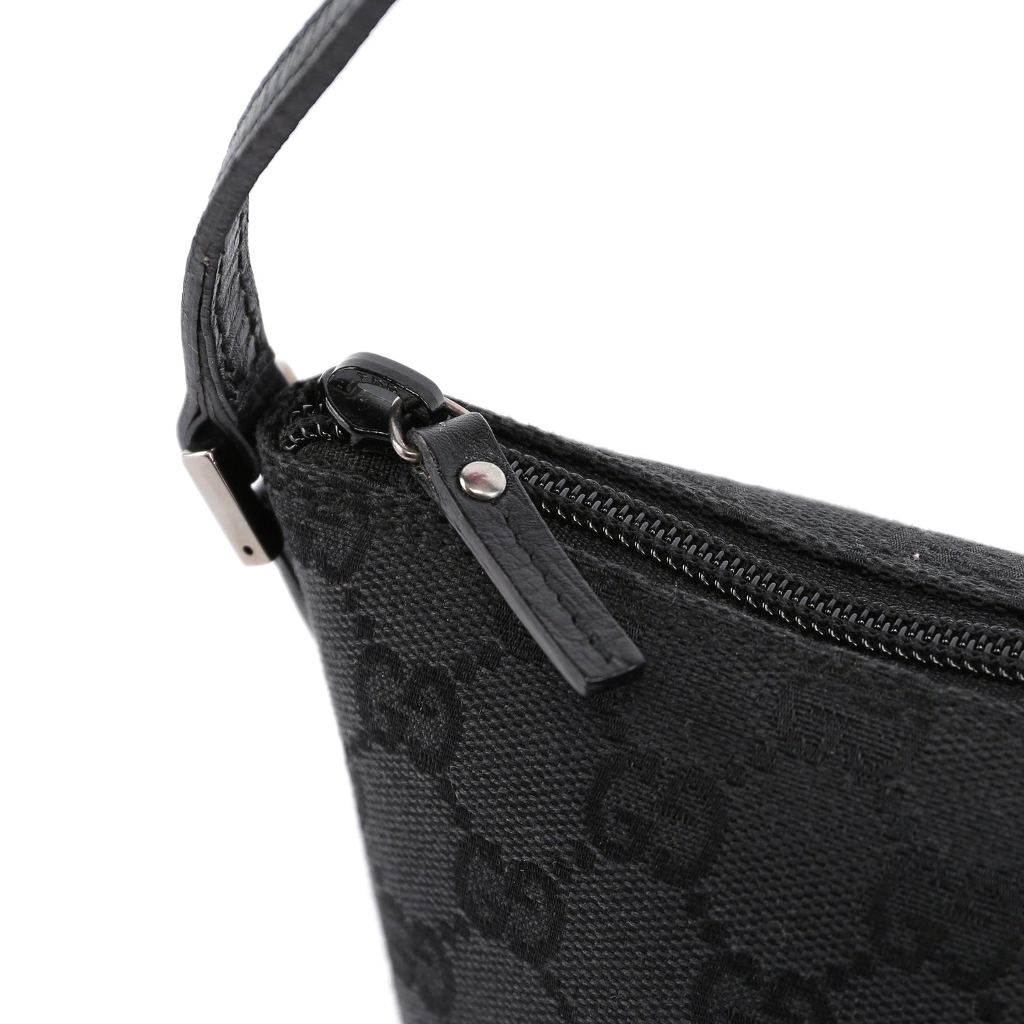 07198 Black GG Boat Pochette