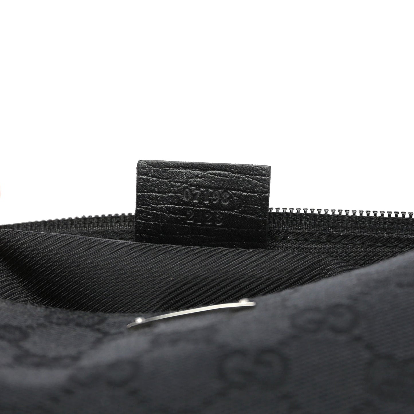 07198 Black GG Boat Pochette