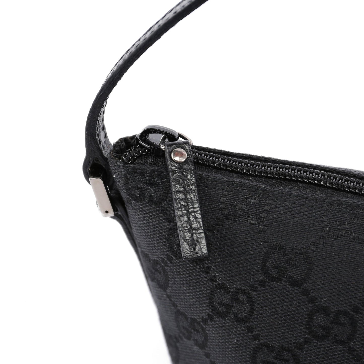 07198 Black GG Boat Pochette