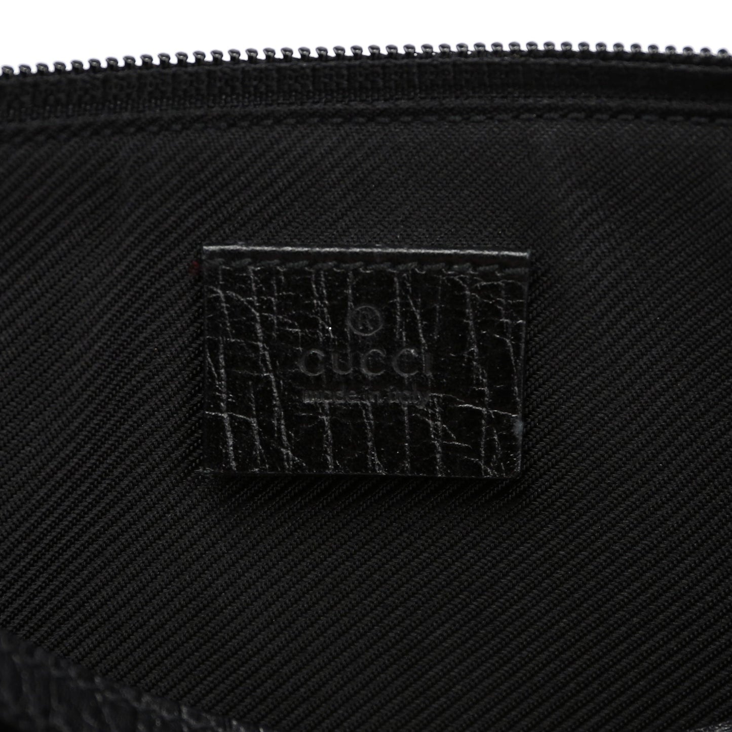 07198 Black GG Boat Pochette