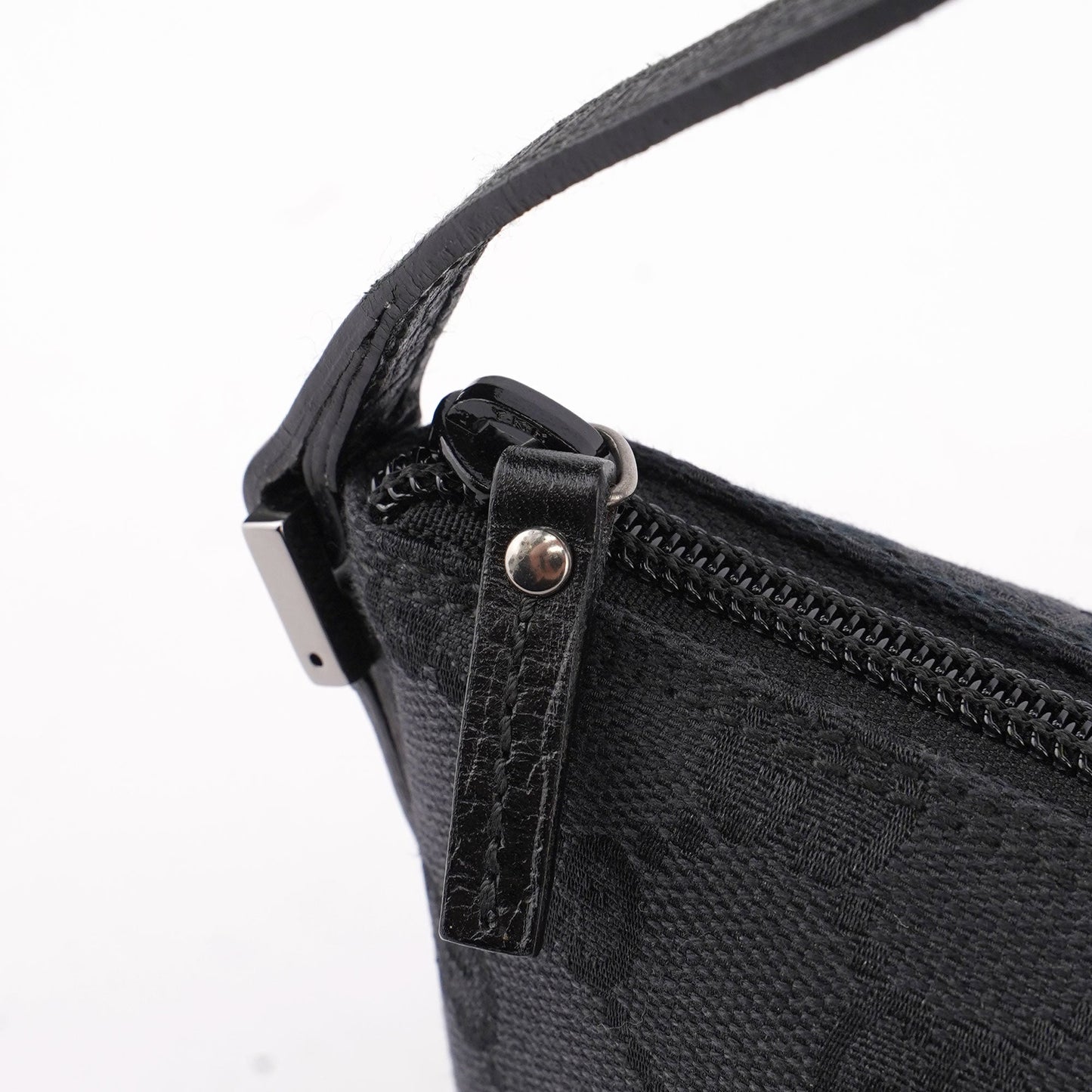 07198 Black GG Boat Pochette