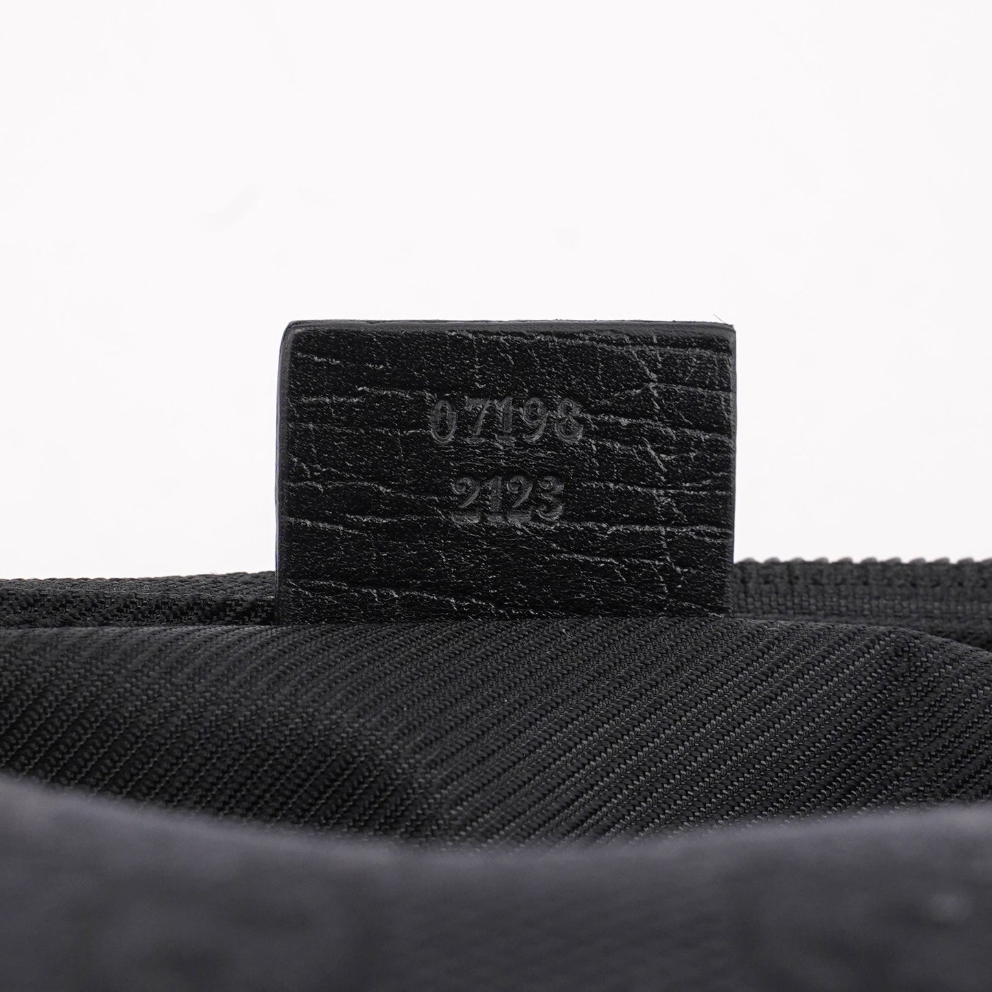 07198 Black GG Boat Pochette