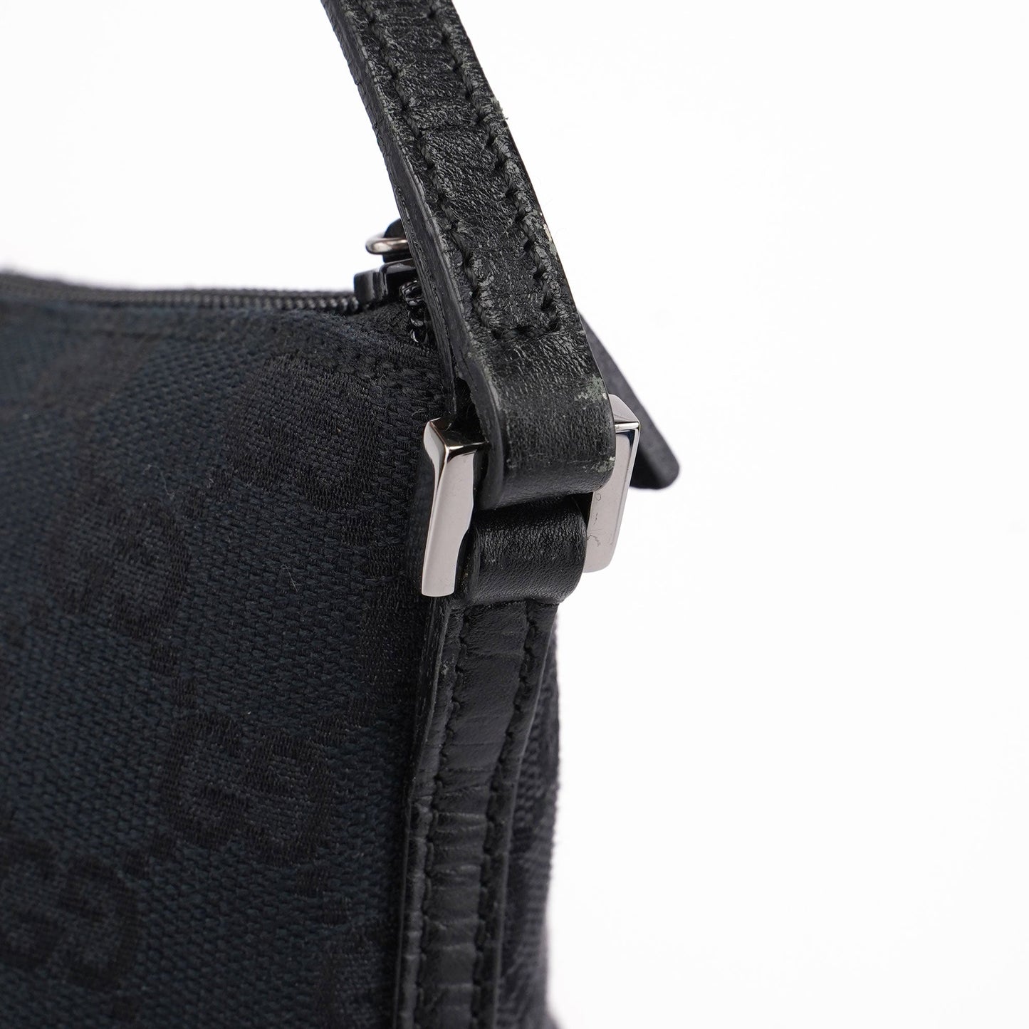 07198 Black GG Boat Pochette